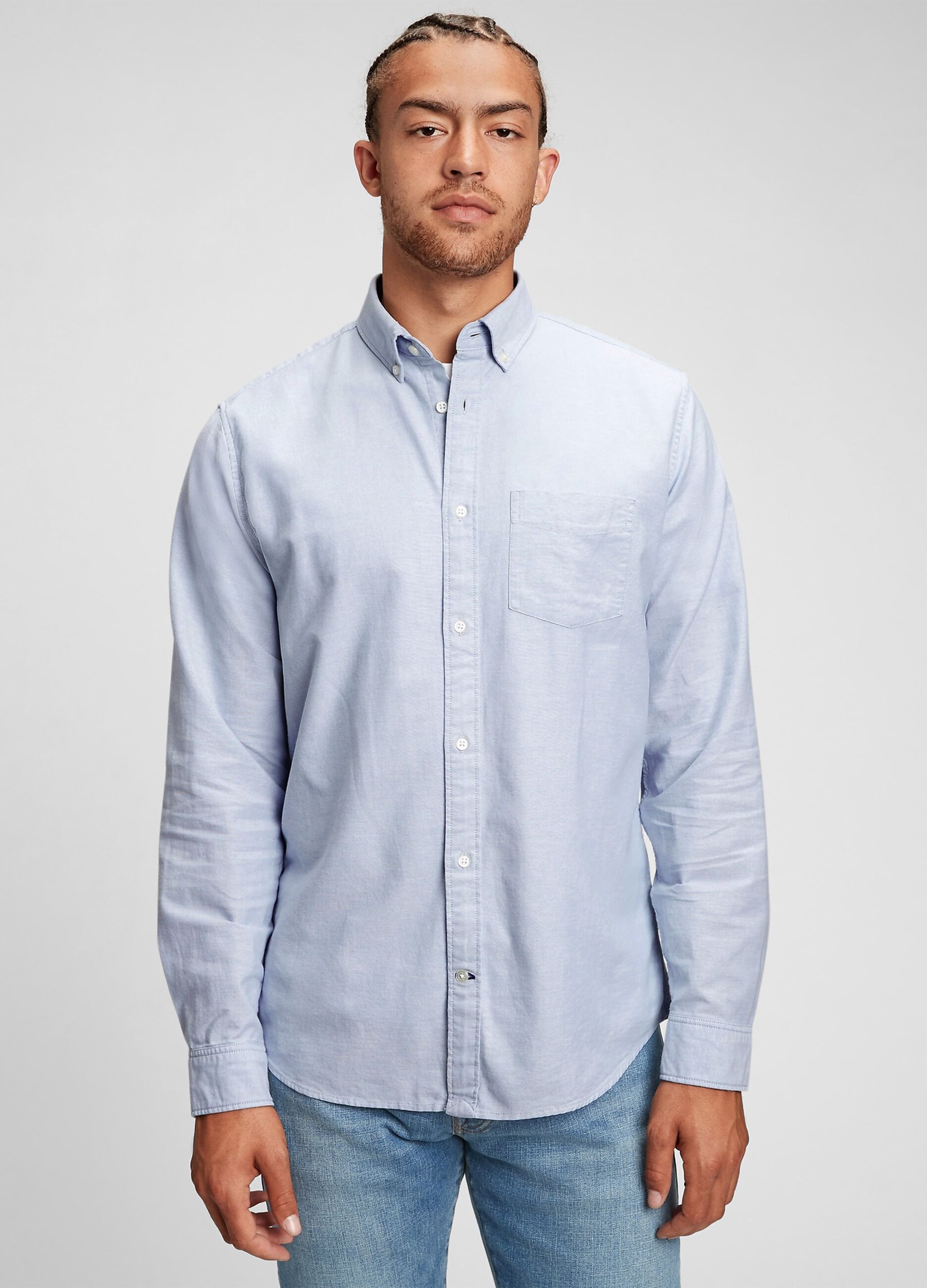 Regular-fit shirt in Oxford cotton_0