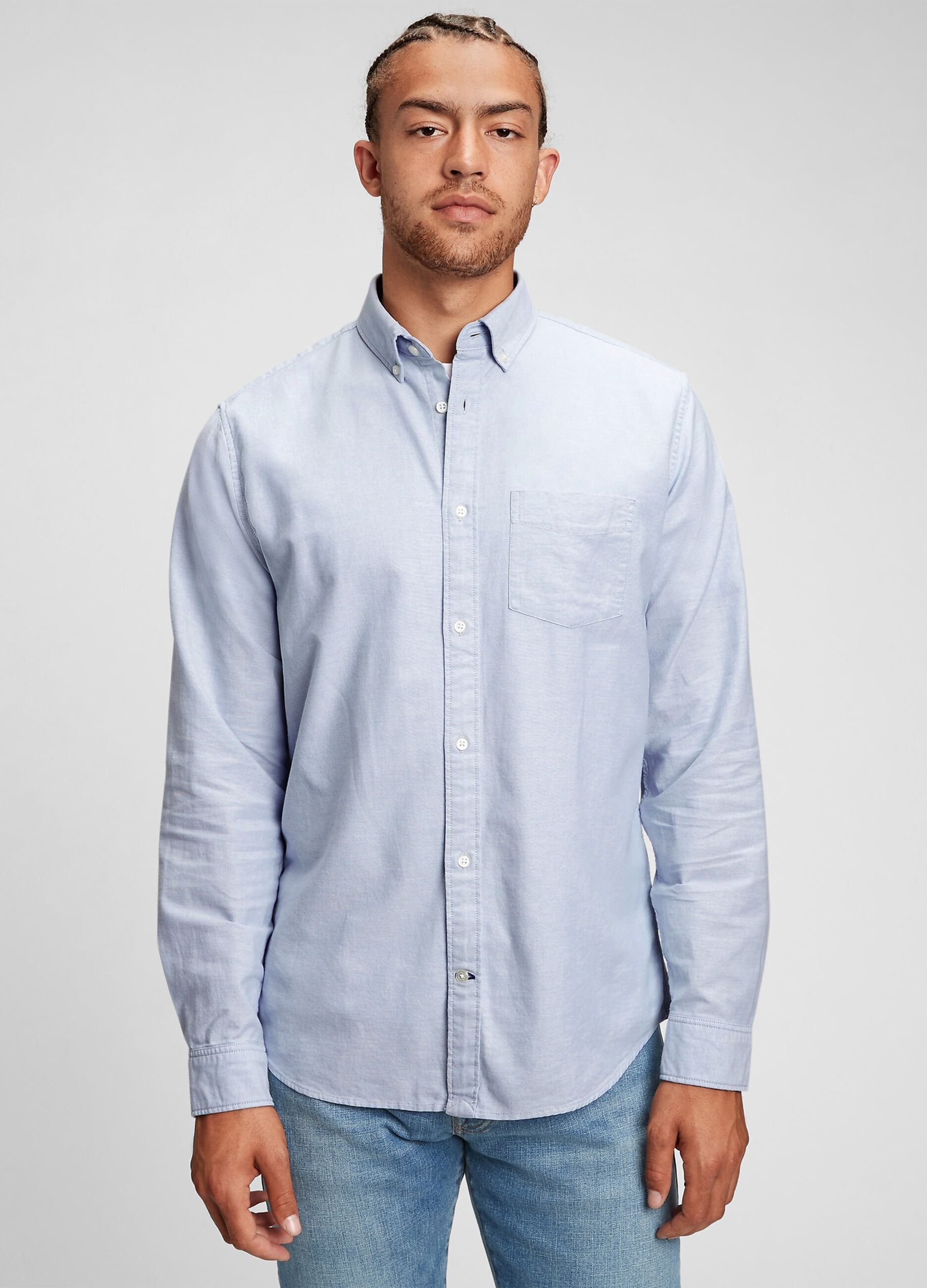 Regular-fit shirt in Oxford cotton