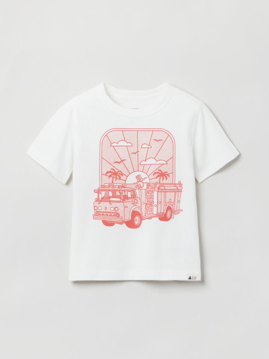 Cotton T-shirt with print Toddler Boy_0