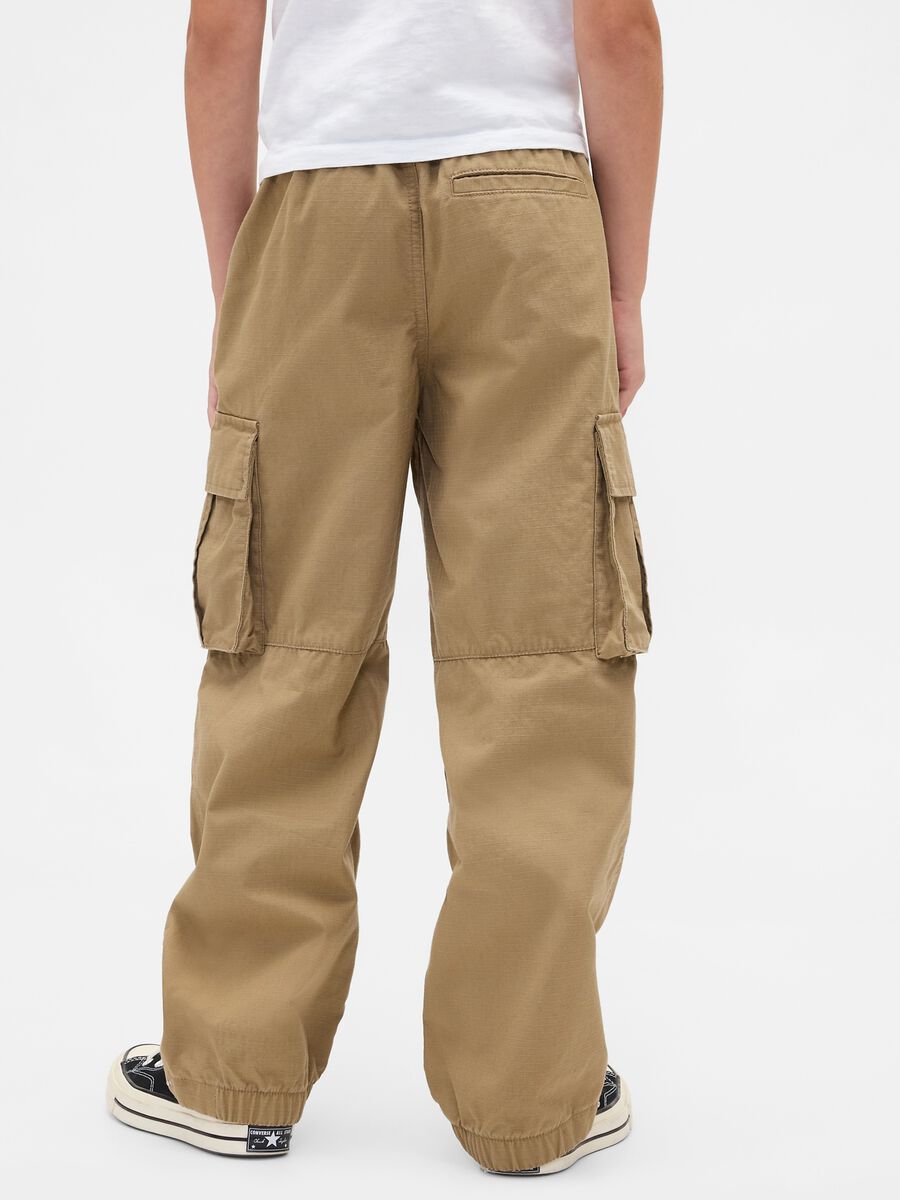 Beige Cargo Trousers Boy_2