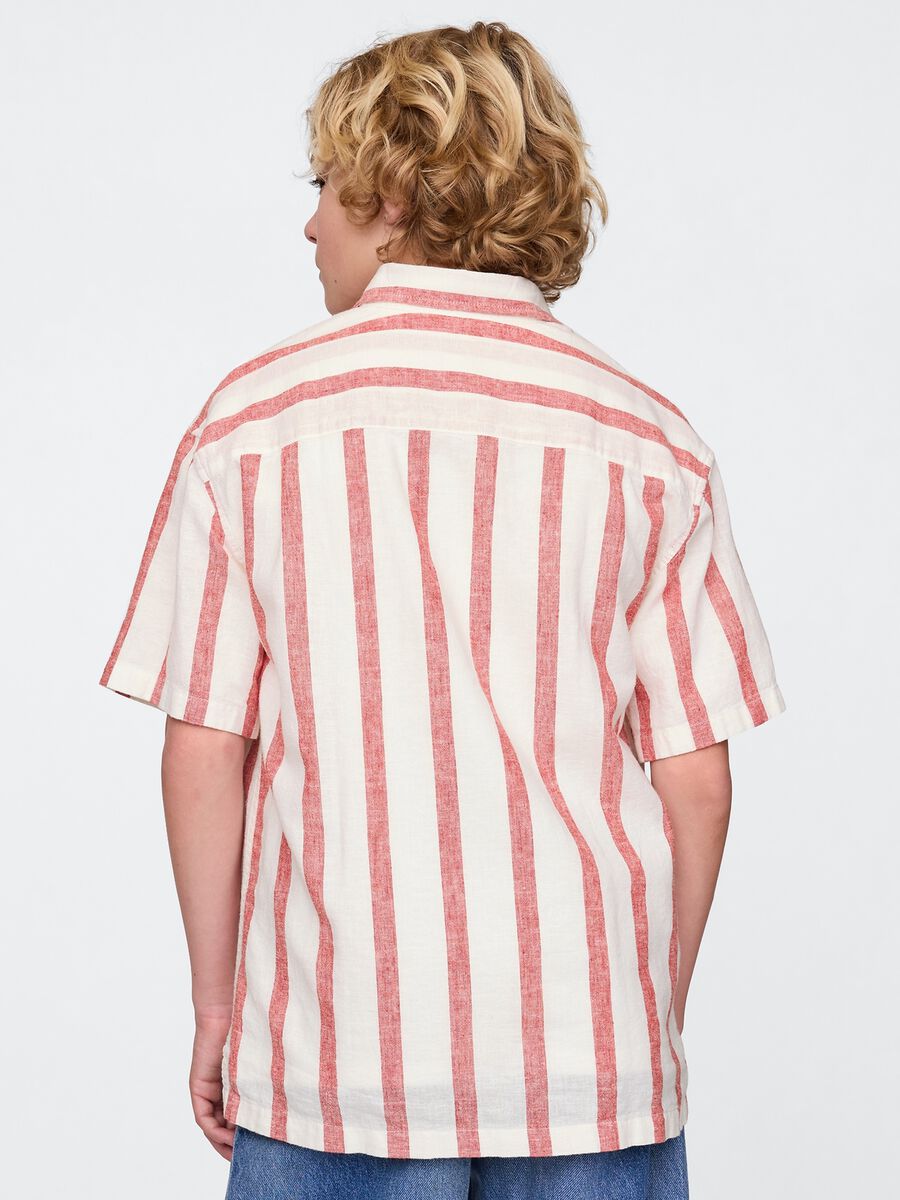 Camicia in lino e cotone Bambino_1