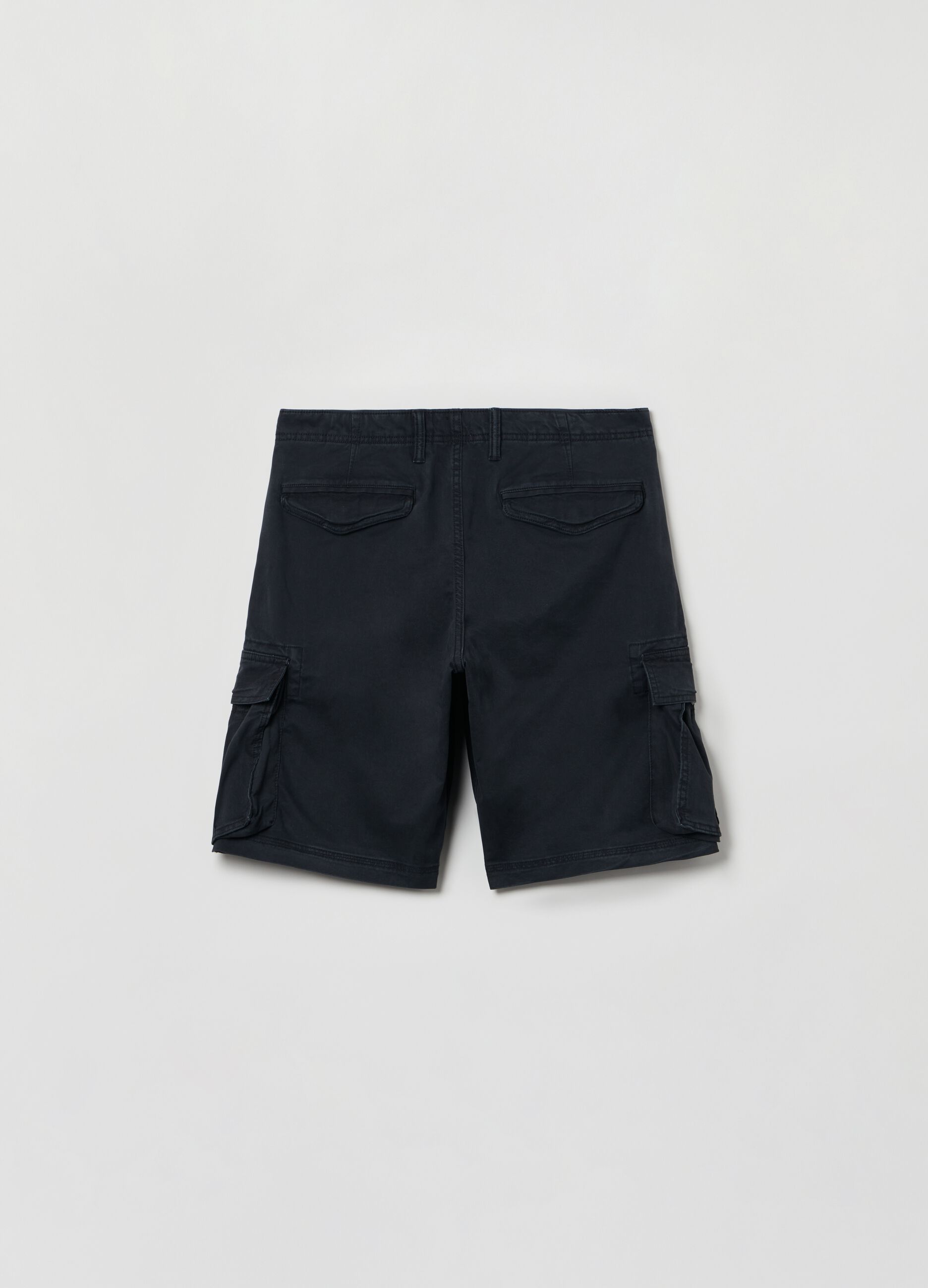 Bermuda cargo in cotone stretch_2