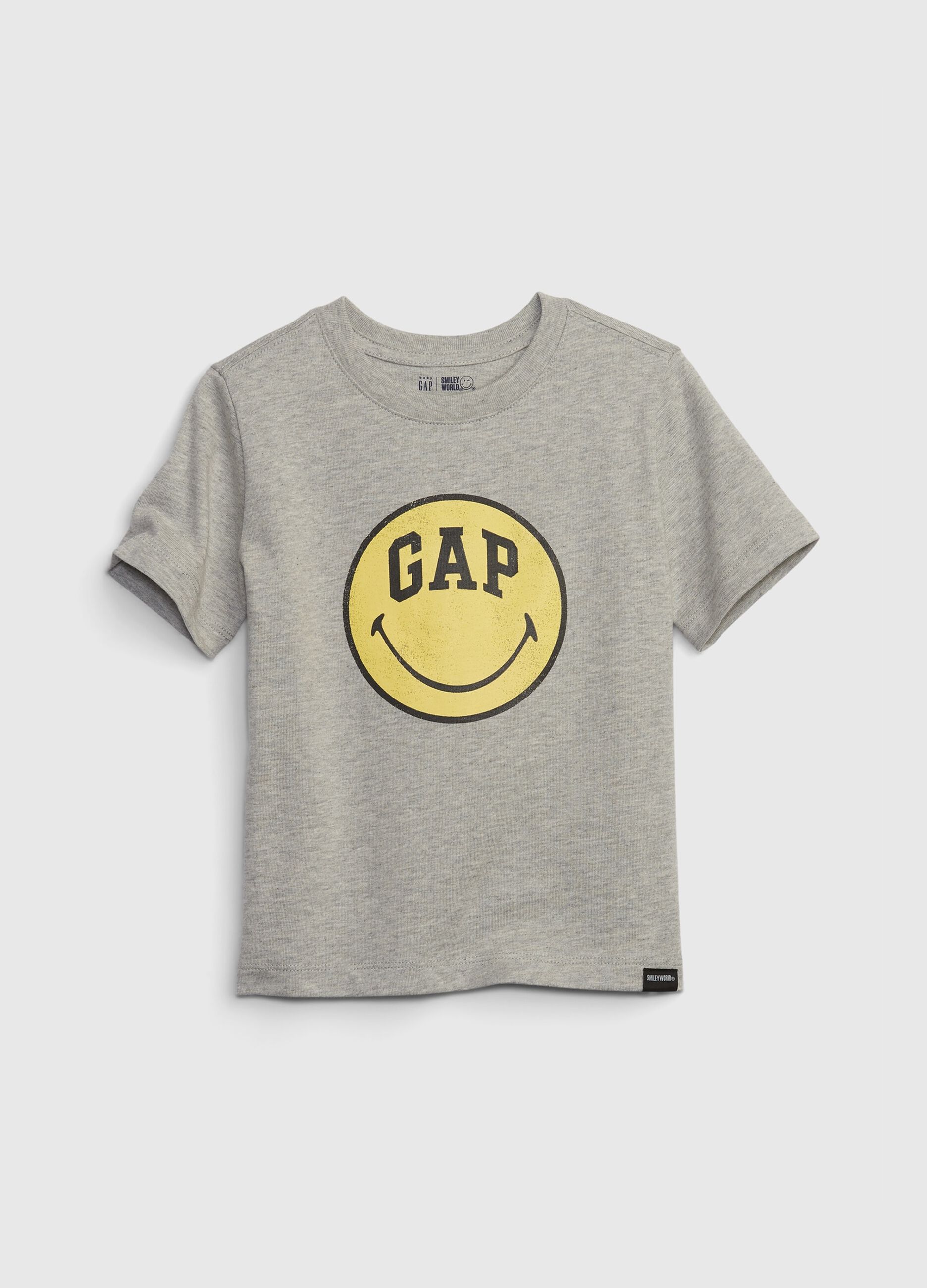 T-shirt con stampa Smiley® e logo