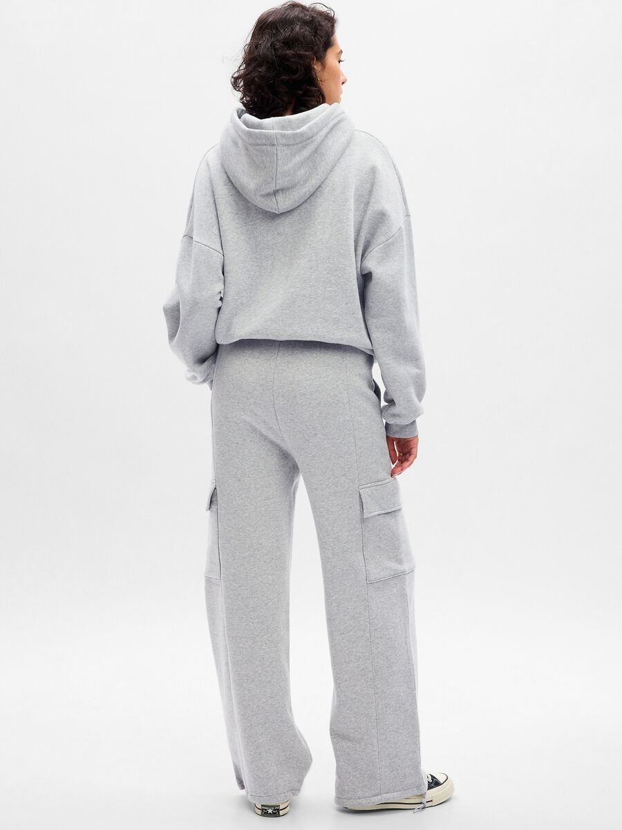 Joggers cargo in felpa con coulisse Donna_1