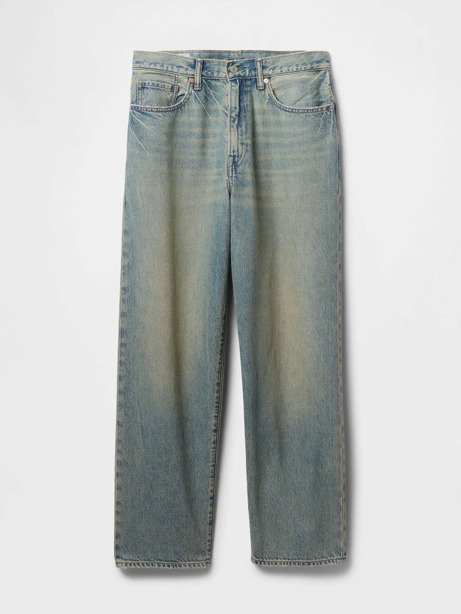 Jeans baggy in denim a cinque tasche Gap_5