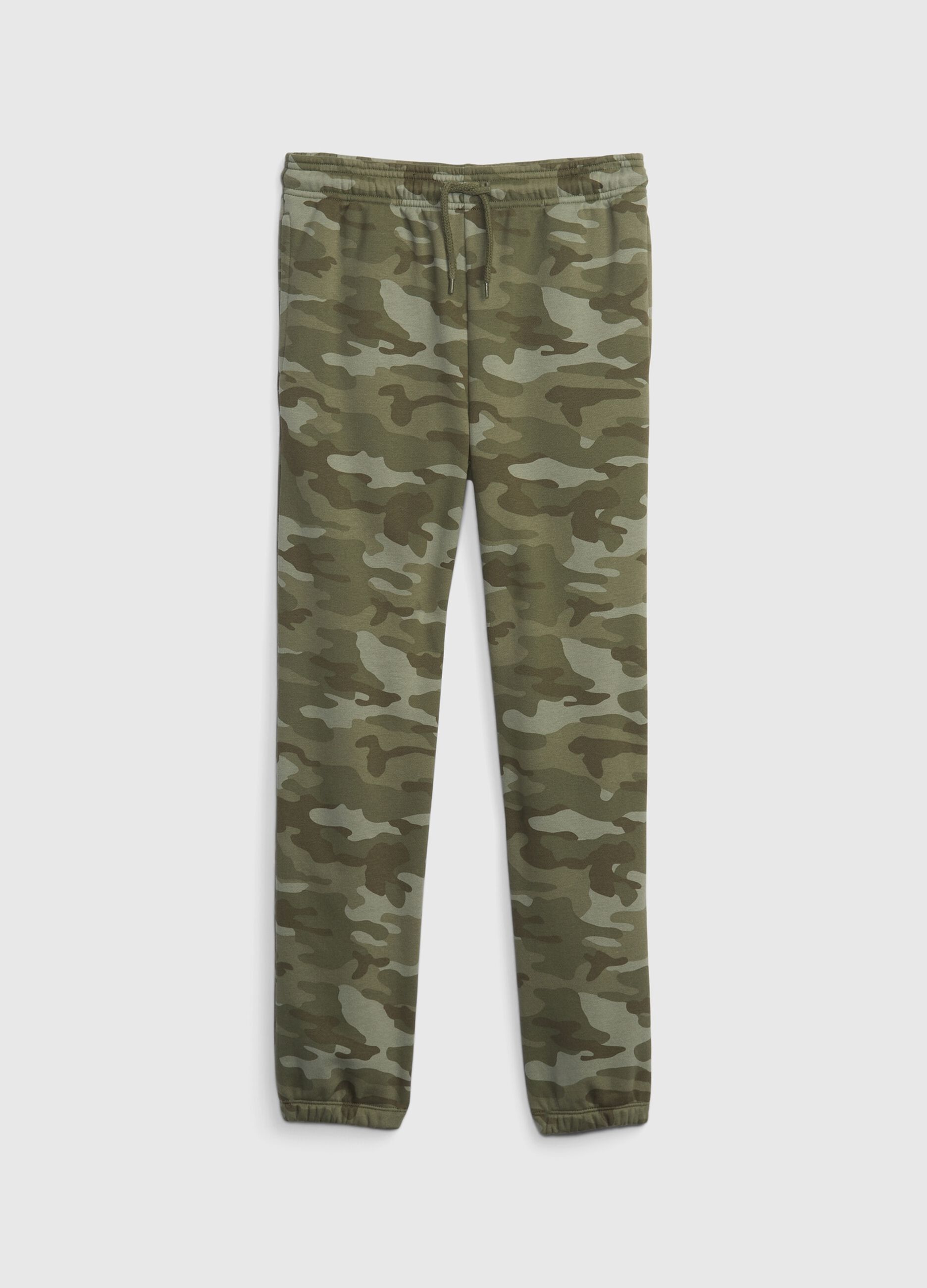 Camouflage joggers with drawstring_0