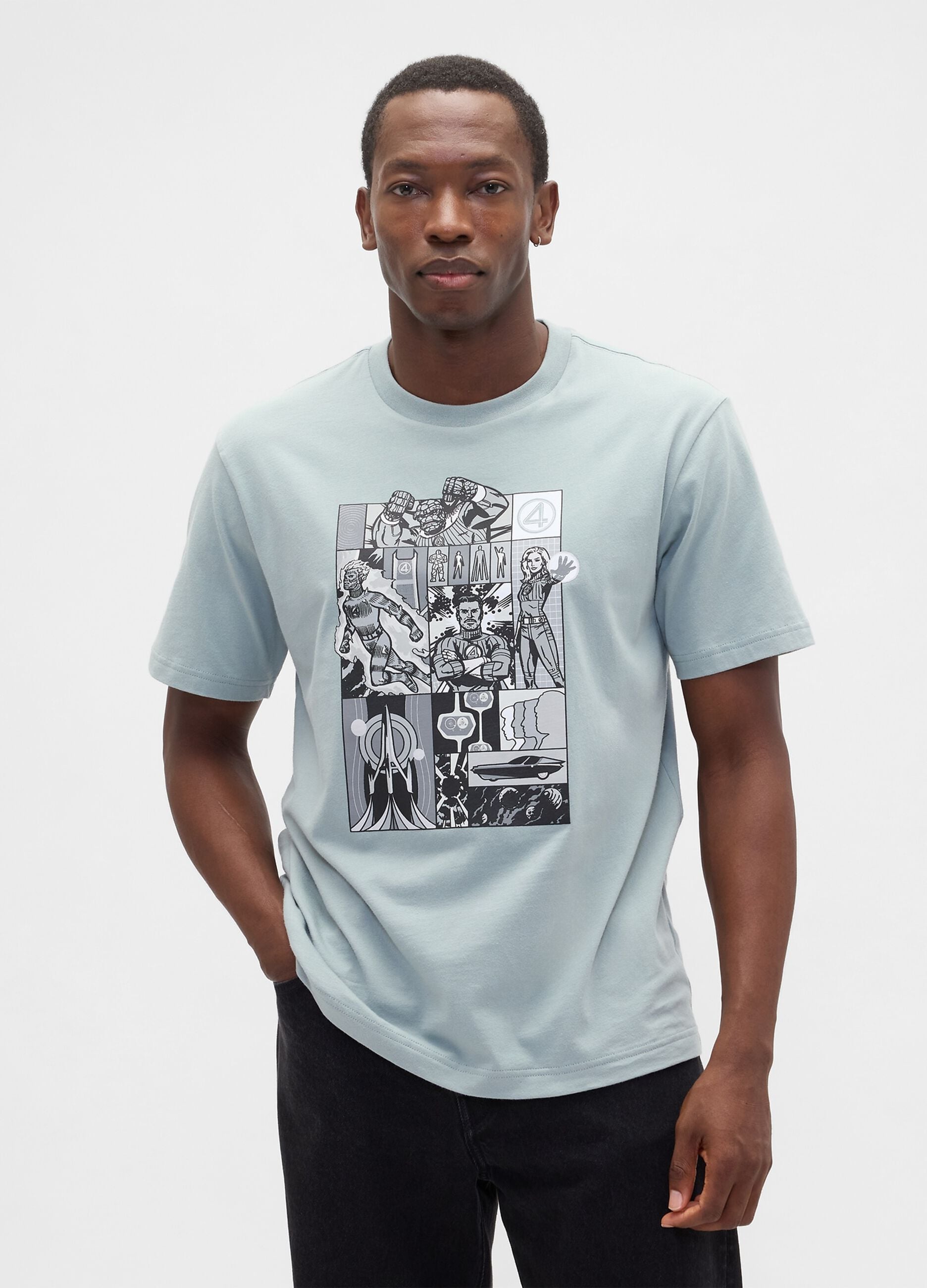 T-shirt Marvel a maniche corte in puro cotone