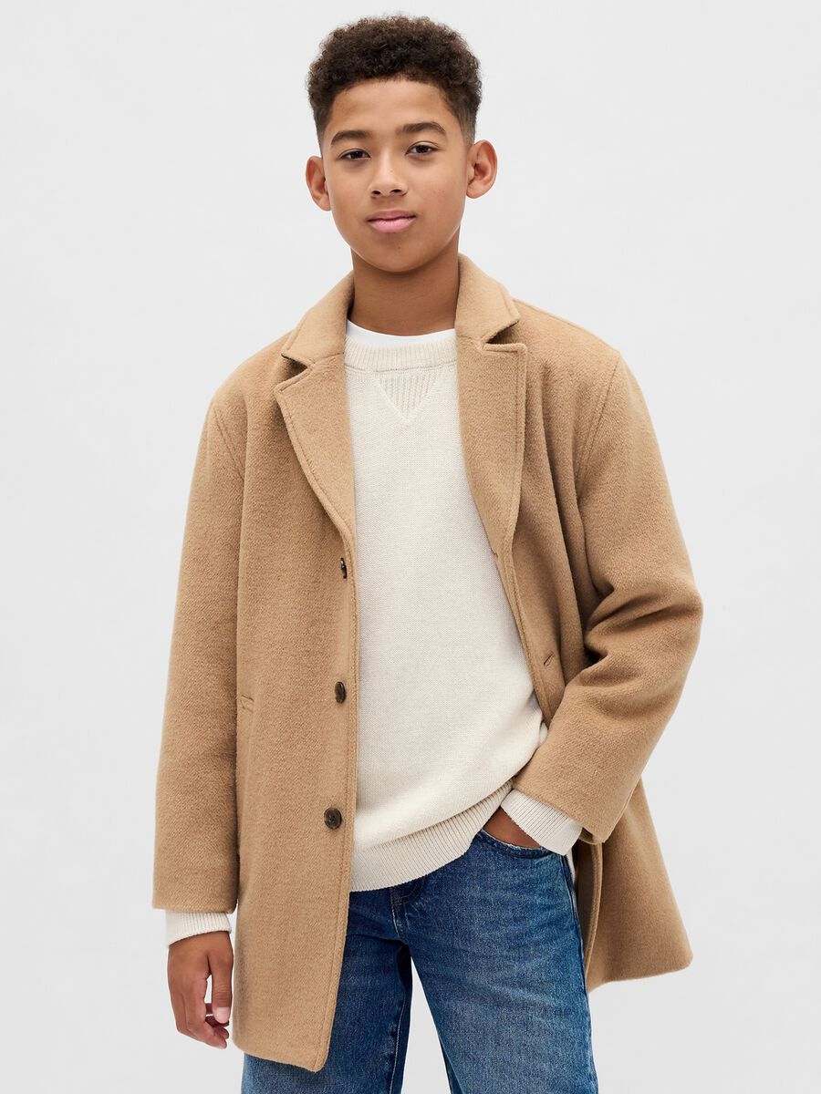 Beige Coat for Child Boy_2
