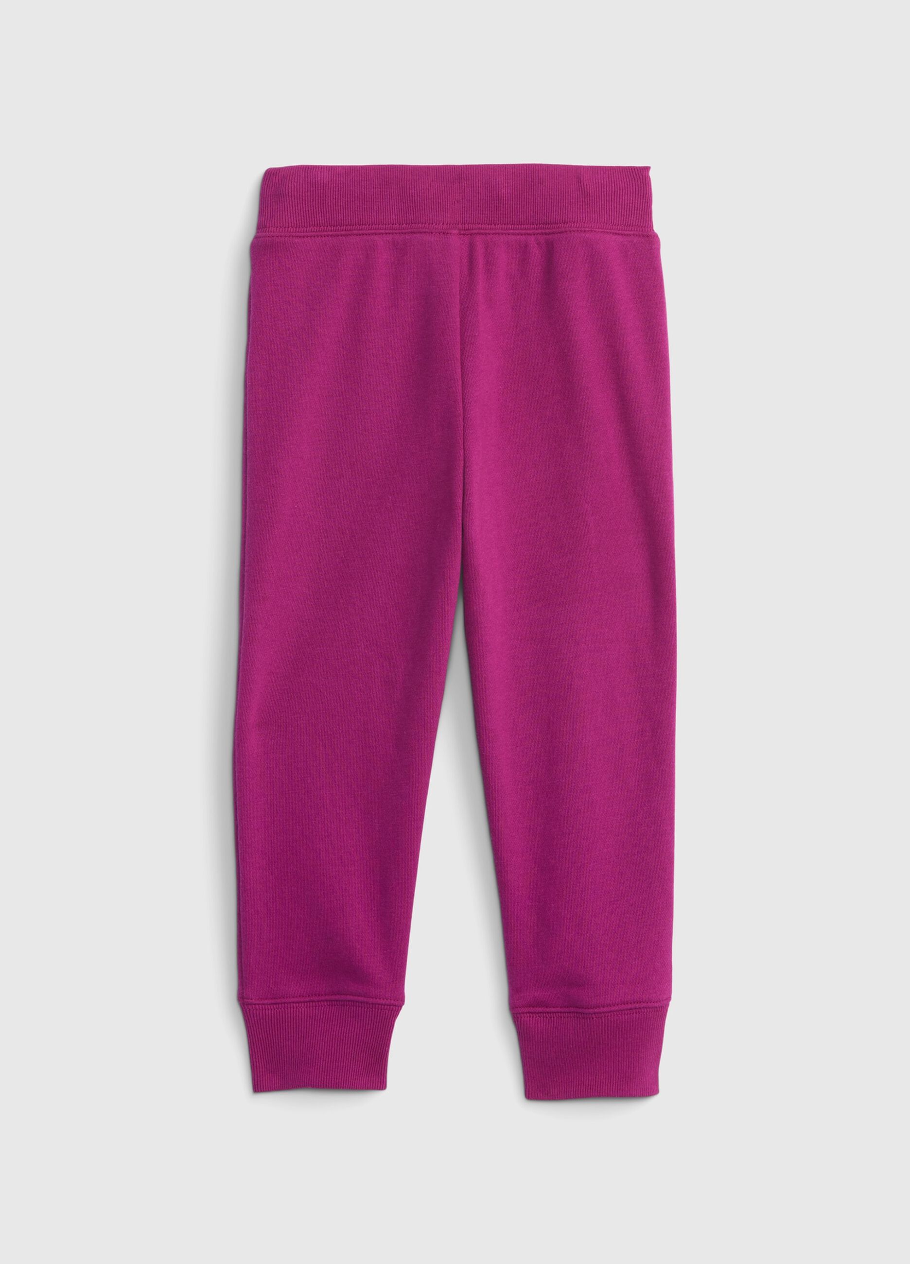 Joggers in French Terry con stampa logo_1