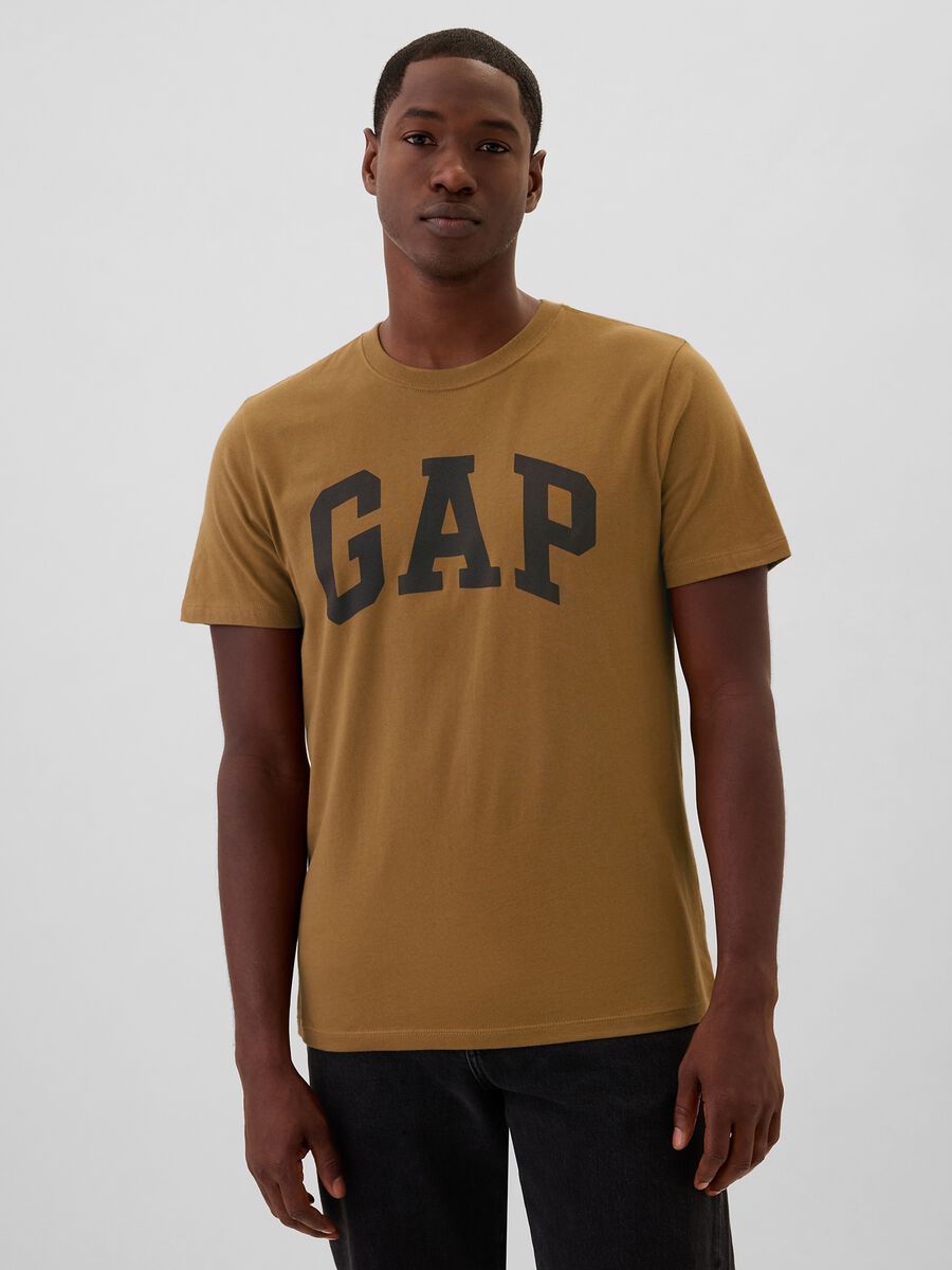 T-shirt in cotone con stampa logo Uomo_0