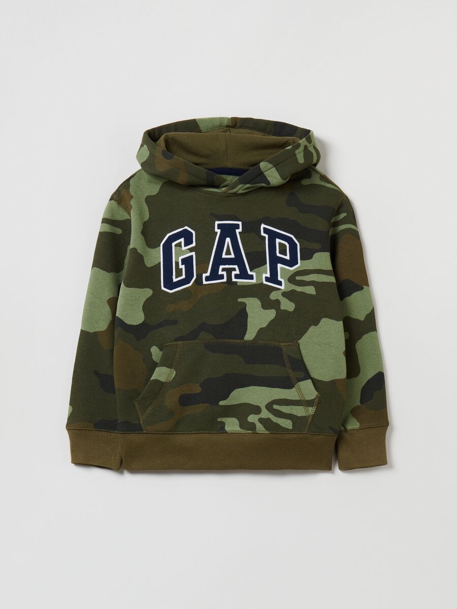 Felpa con cappuccio e logo Bambino_0