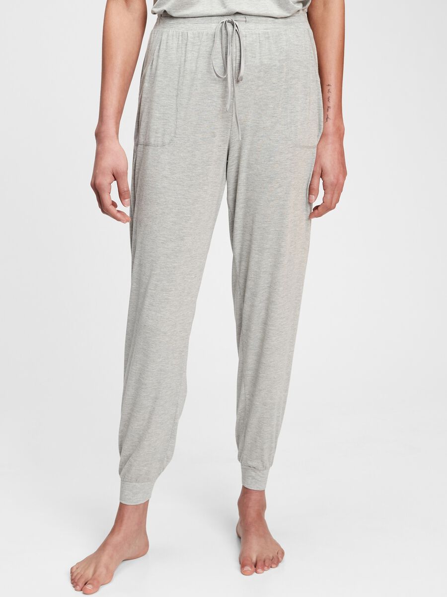 Pyjama trousers with drawstring Woman_0