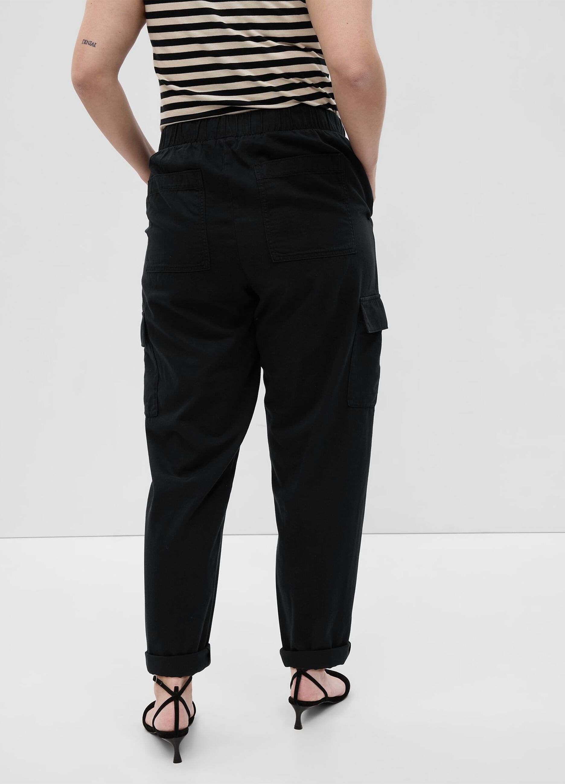 Joggers cargo in twill_4