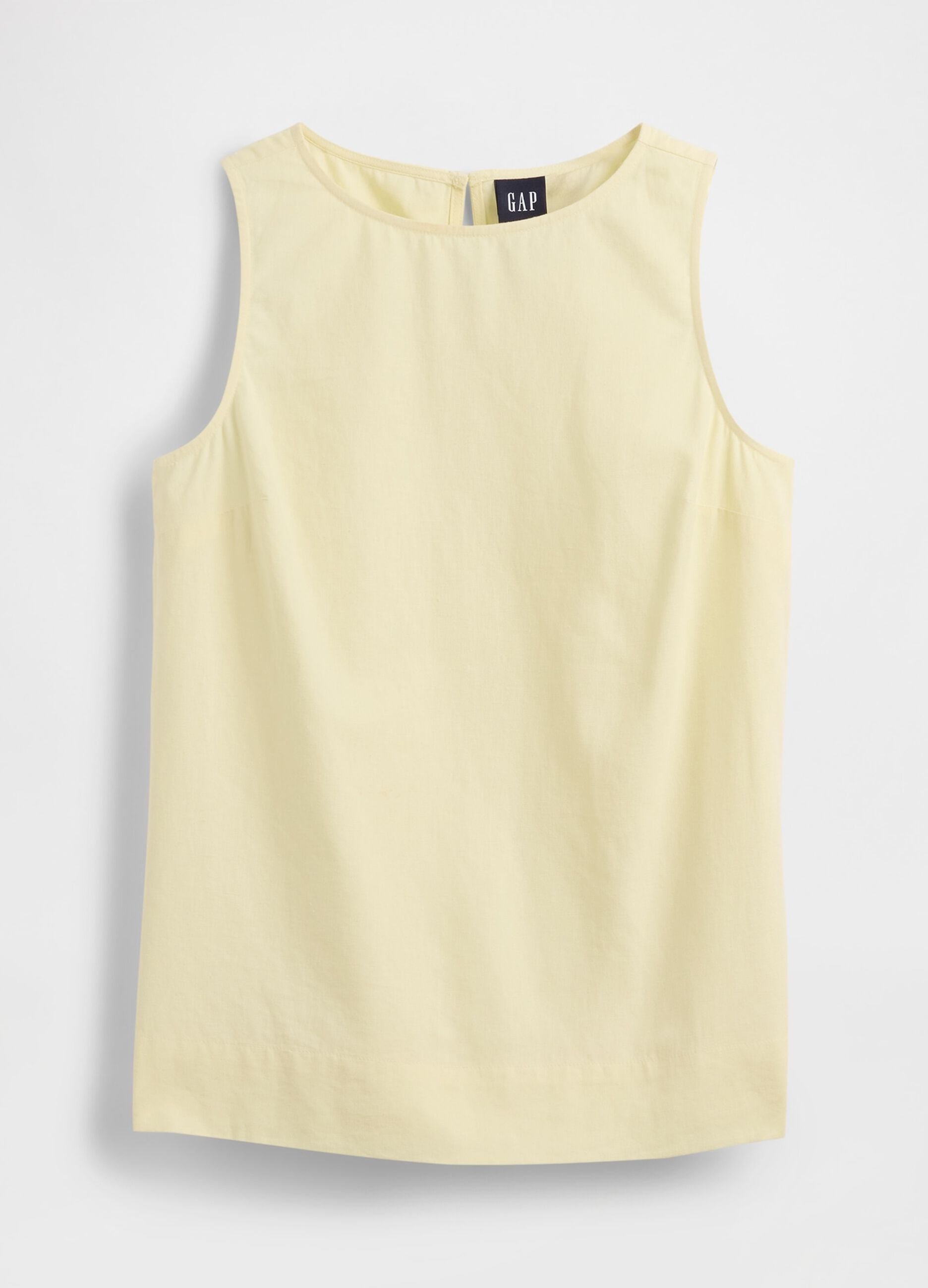 Tank top in misto lino