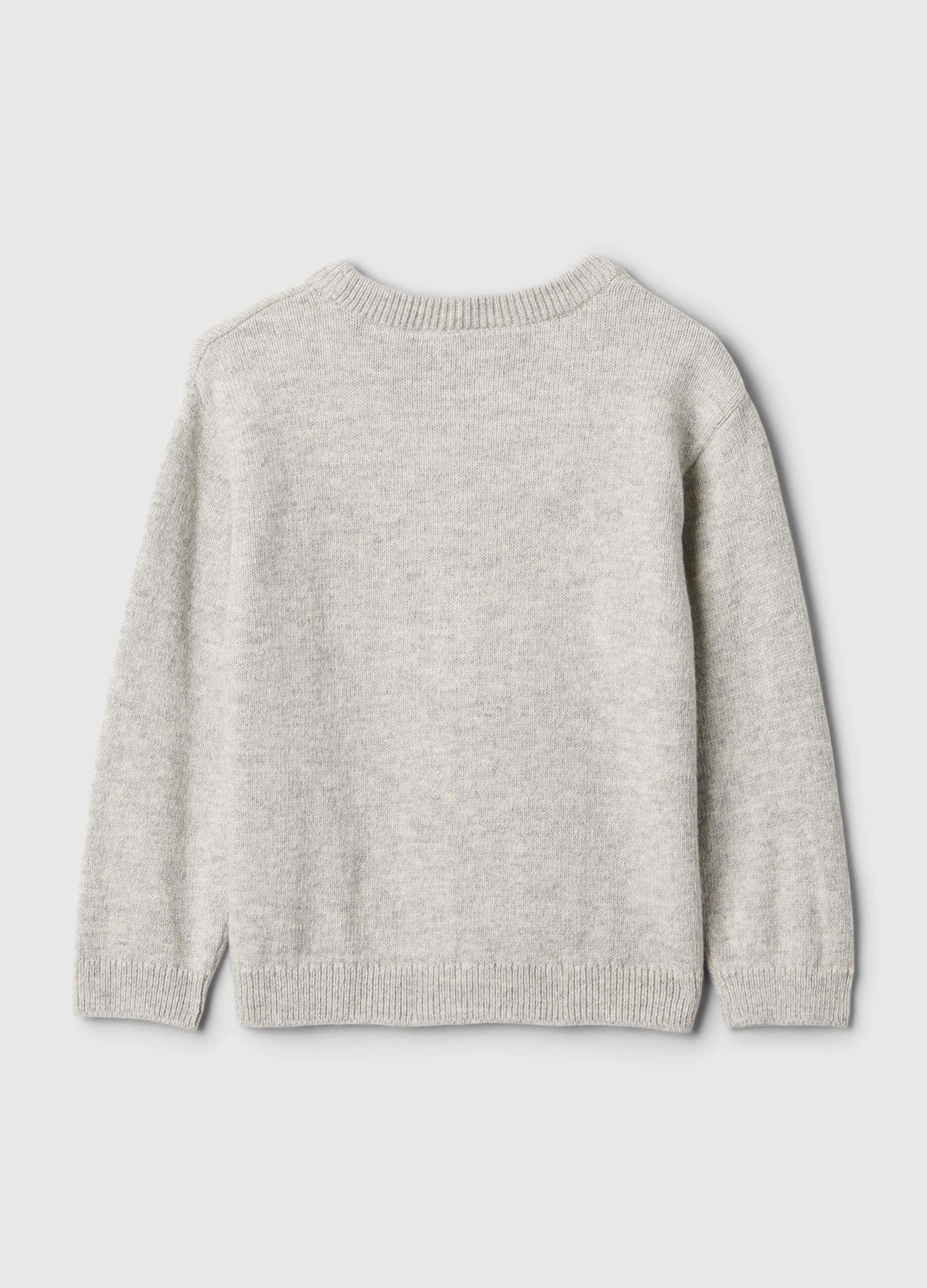 Pullover con disegno jacquard Topolino_1