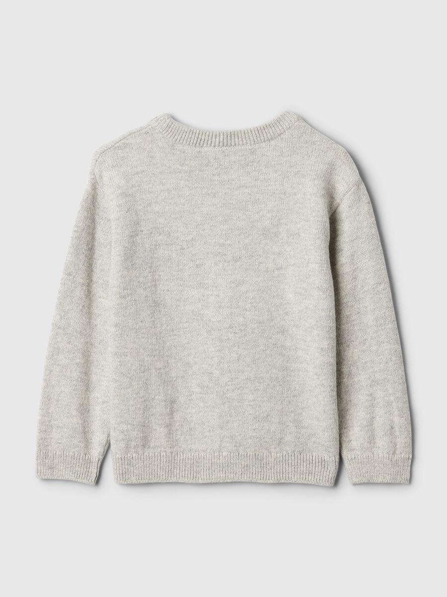 Pullover con disegno jacquard Topolino Bimbo_1