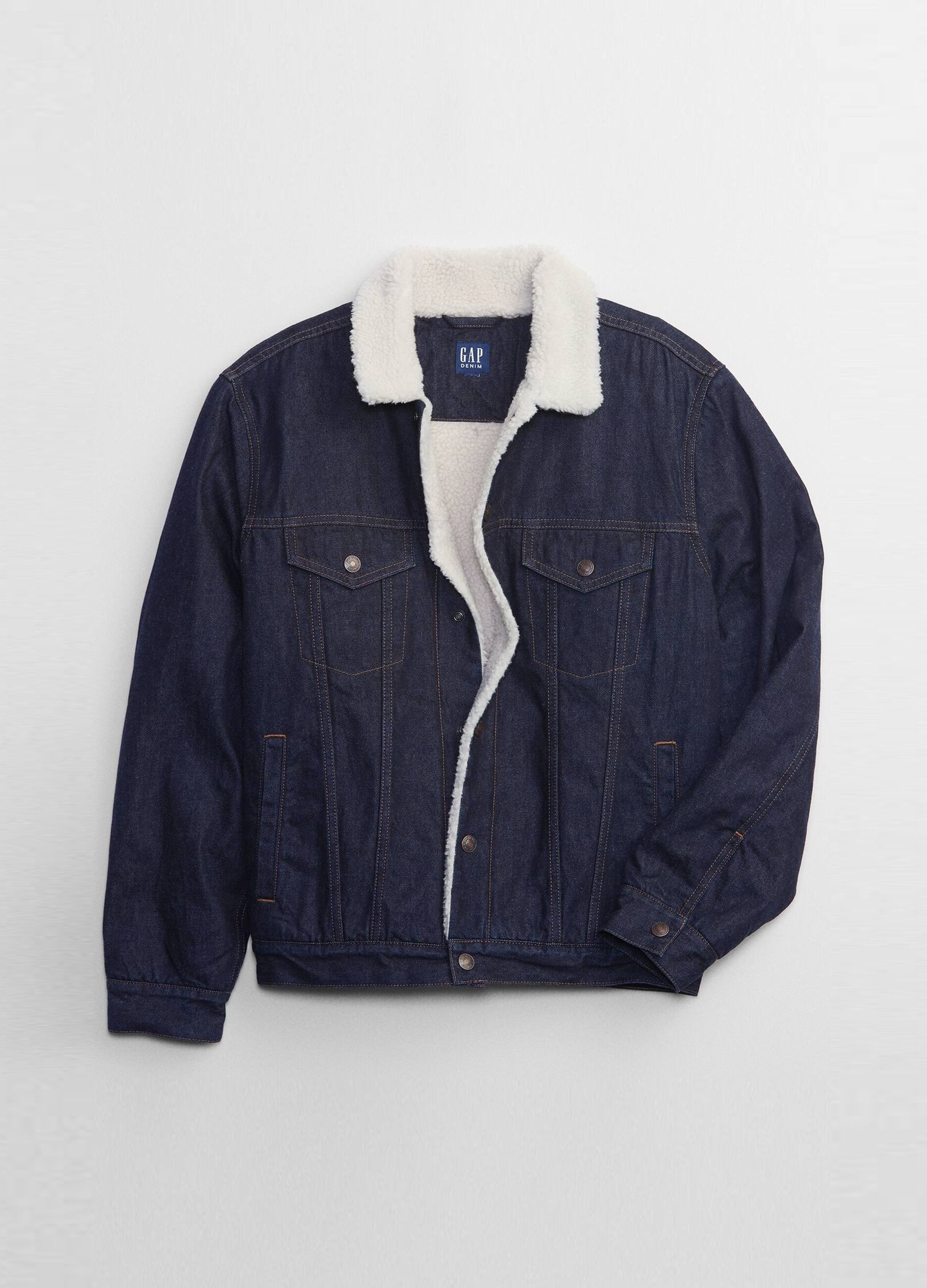 Giacca in denim con interno in sherpa_2