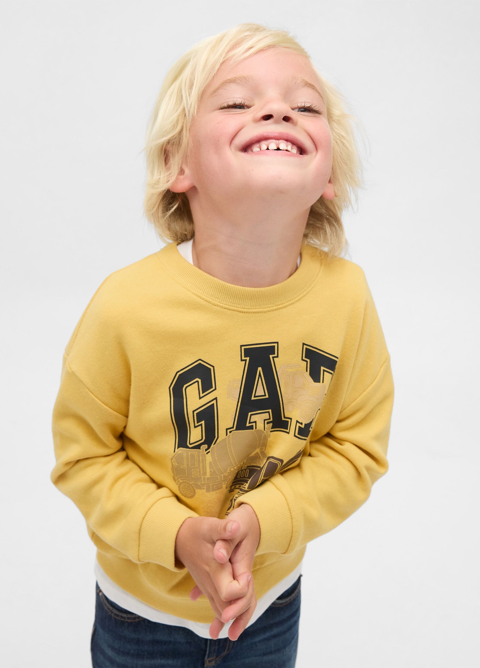 Felpa gialla per bambino