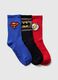 Tripack calze corte con disegno Supereroi_0