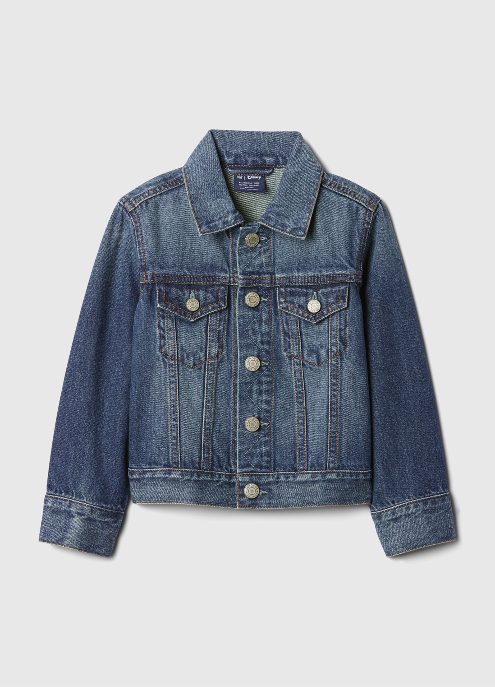 Giacca in denim con stampa Mickey Mouse