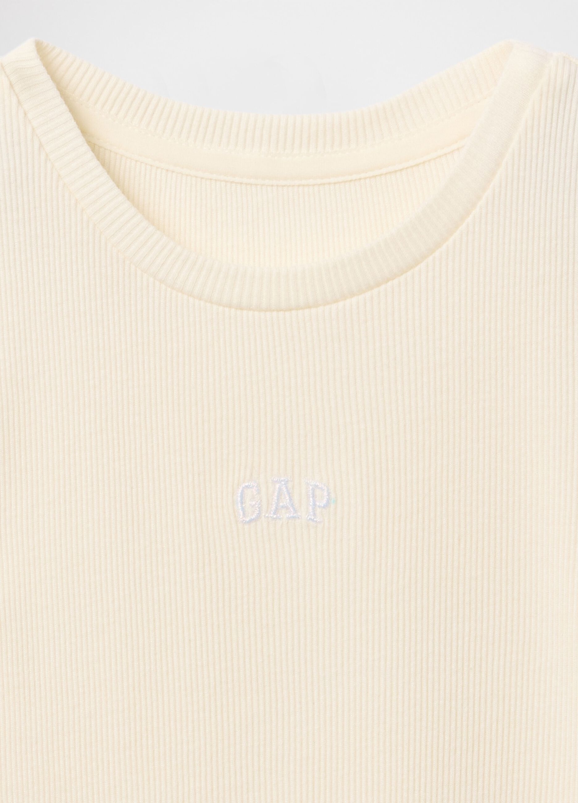 T-shirt a maniche corte in cotone bianco GAP Kids_2