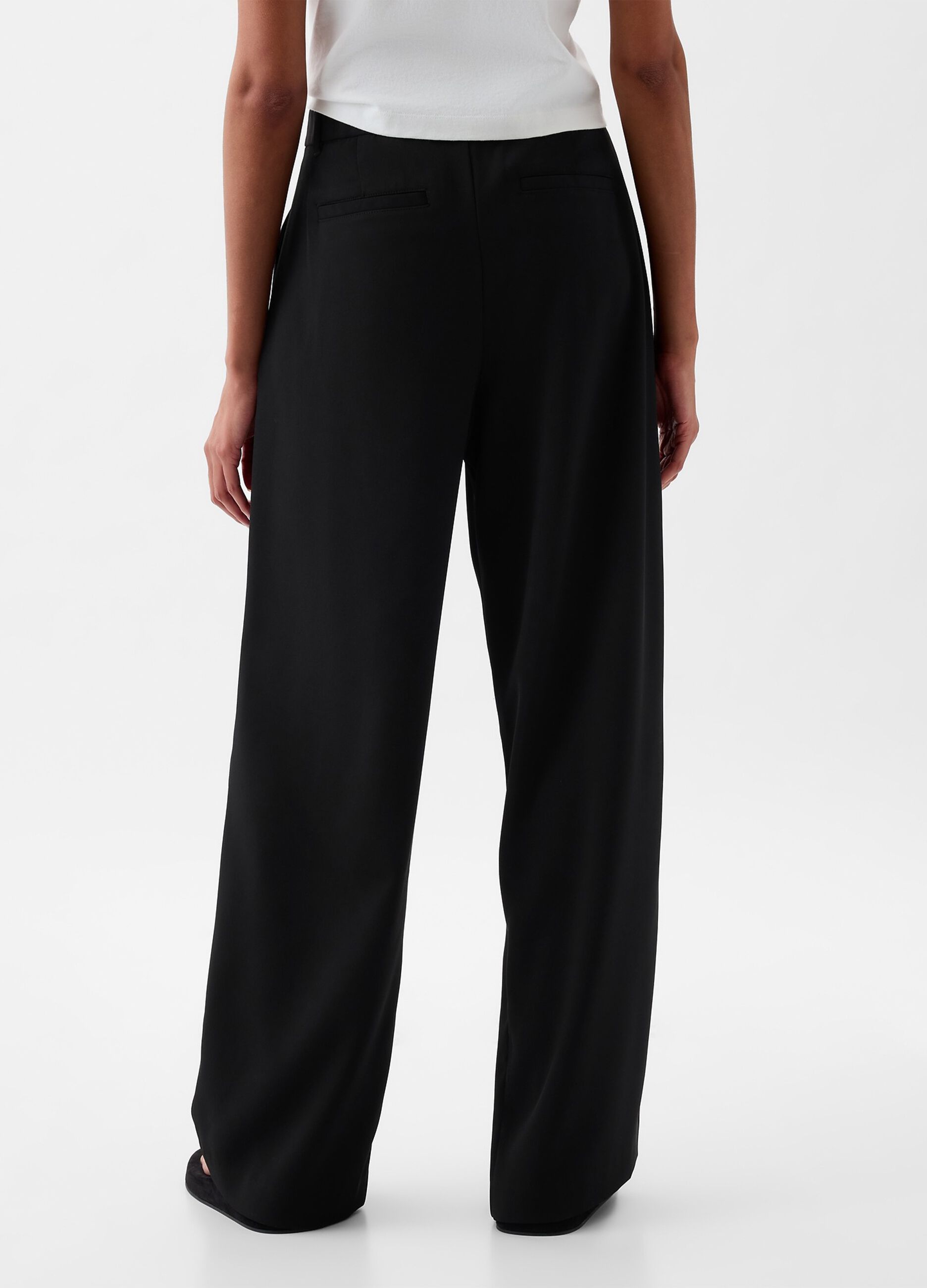 Pantalone wide leg vita alta con pinces_3