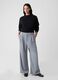 Pantalone wide leg vita alta con pinces_3