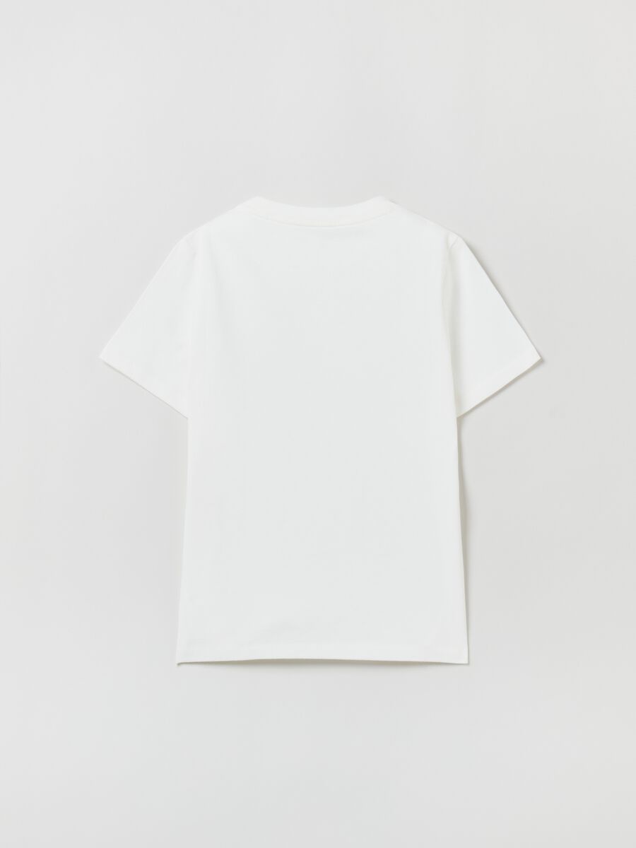 T-shirt con tasca e stampa logo Bambino_1