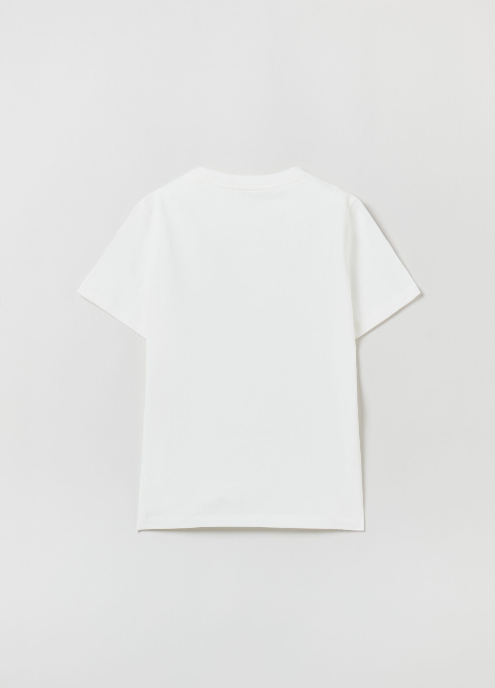 T-shirt con tasca e stampa logo_1