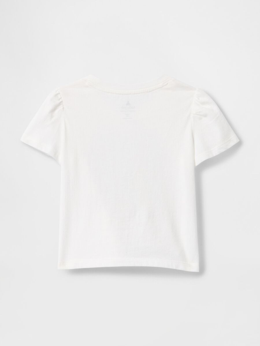 T-shirt bianca con stampa limonata Bimba_1