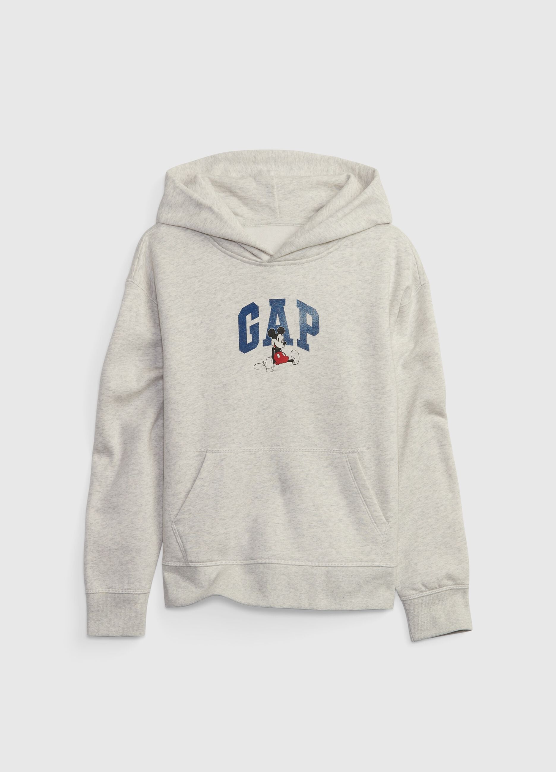 Sweatshirt with hood and Disney Mickey Mouse print