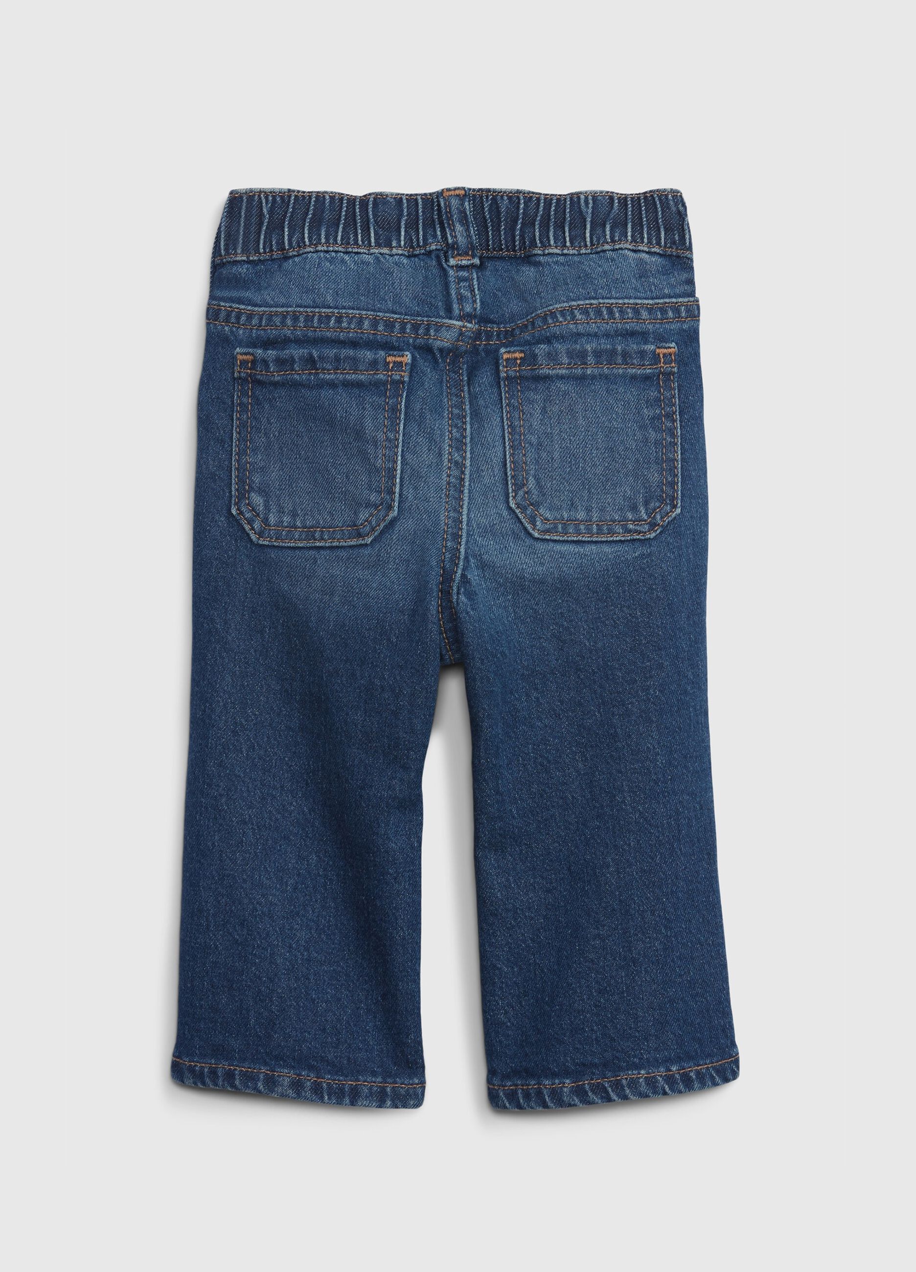 Flare-fit jeans in organic cotton_1