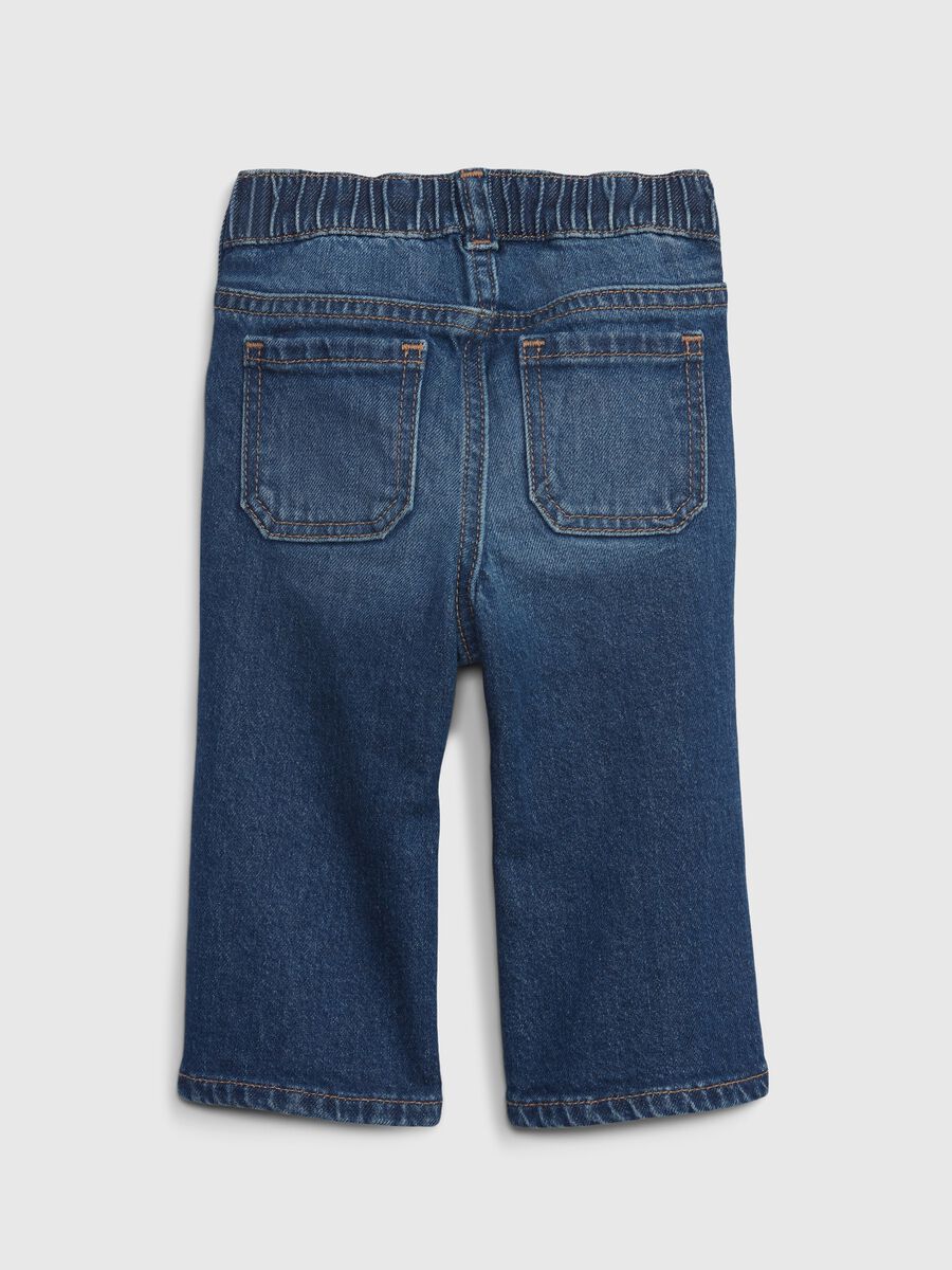 Flare-fit jeans in organic cotton Newborn Boy_1