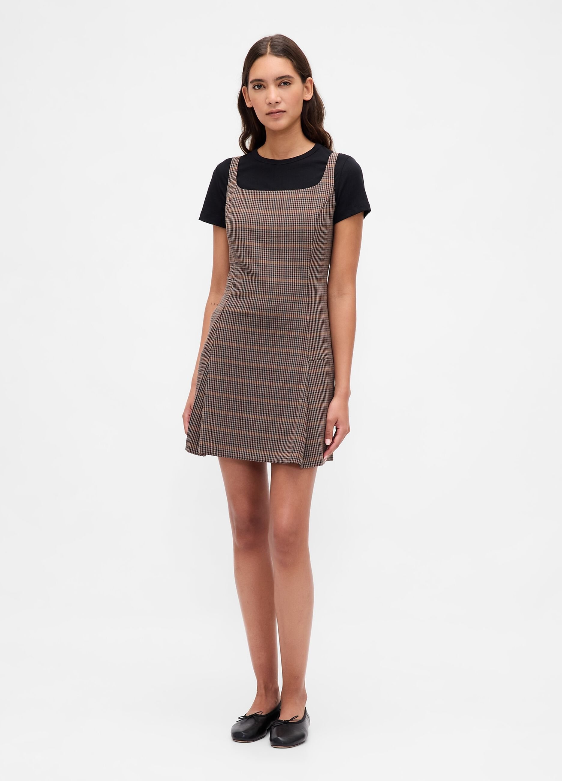 Abito a quadri con dettaglio check