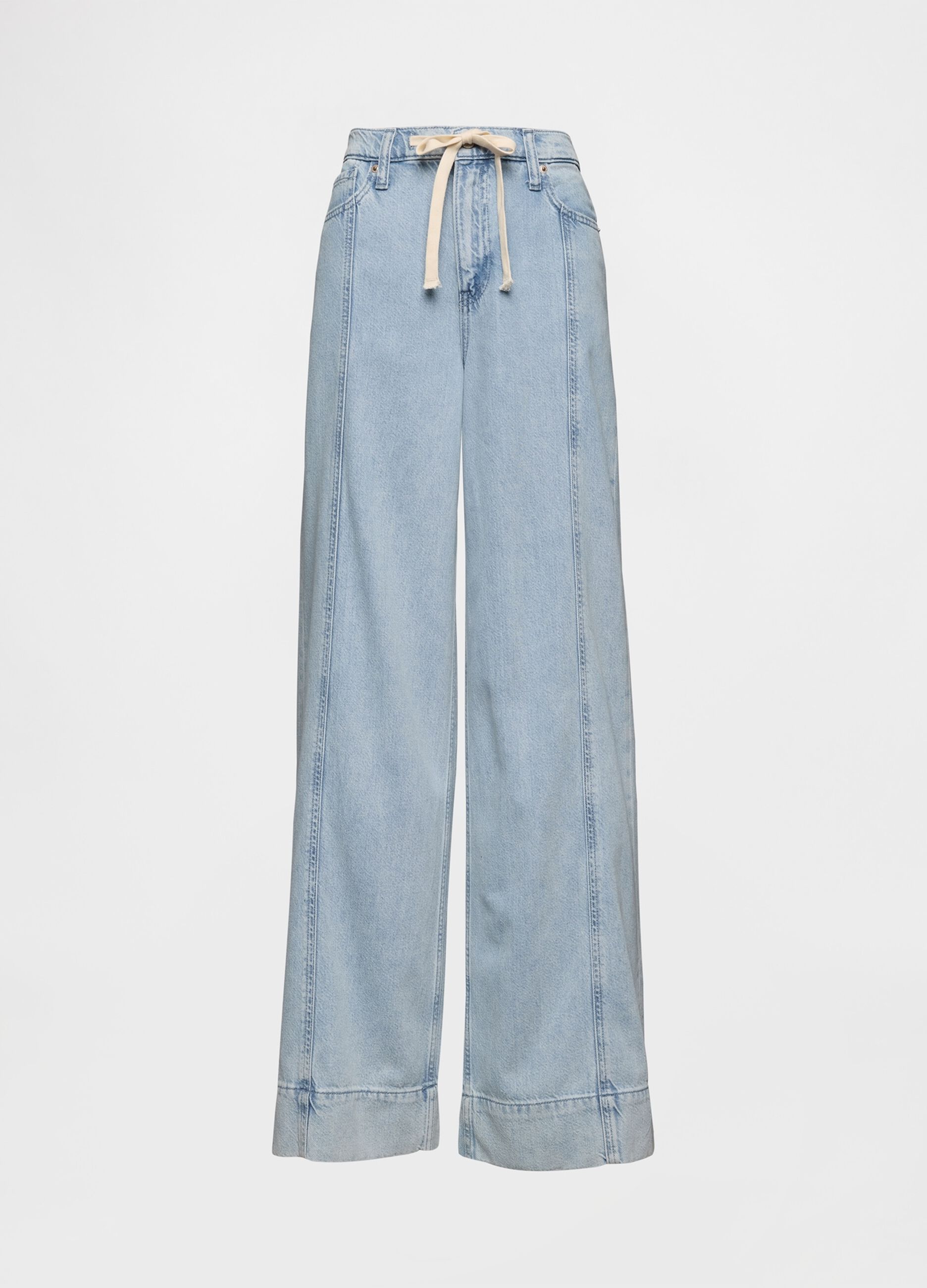 Pantaloni ampi in denim chiaro Gap_6