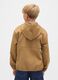 Giacca marrone con cappuccio in misto cotone_1