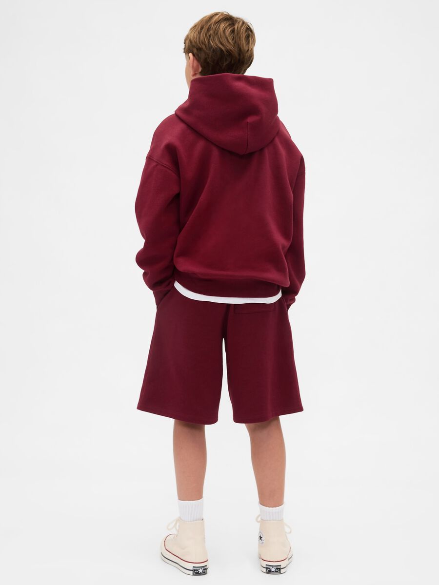 Felpa rossa con cappuccio per bambino Bambino_1