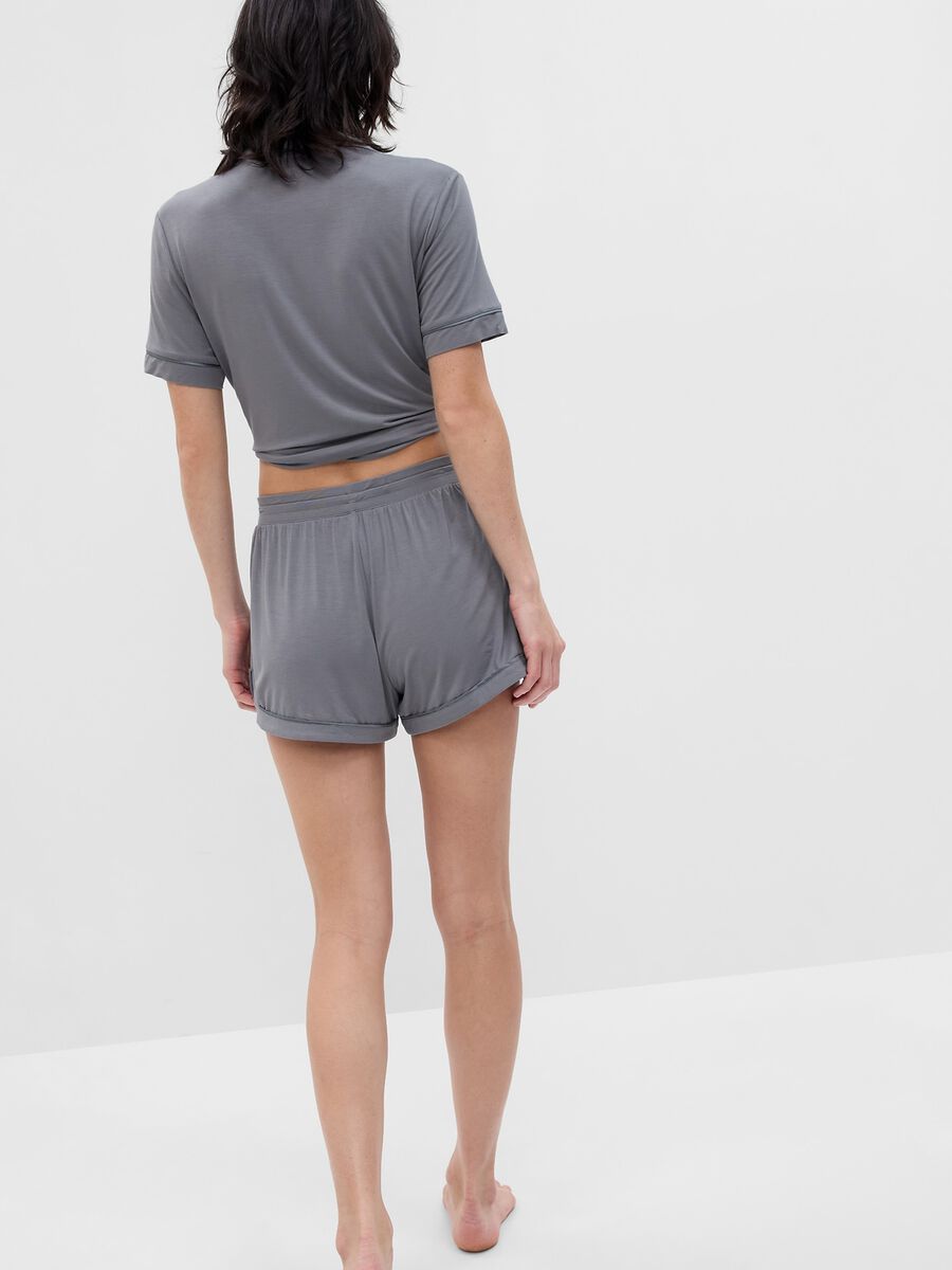 Pyjama shorts with drawstring Woman_1