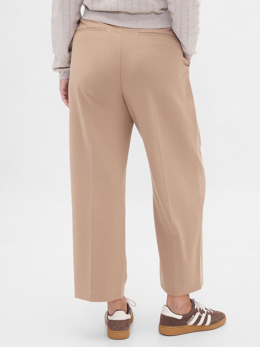Beige Stretch Trousers Woman_5