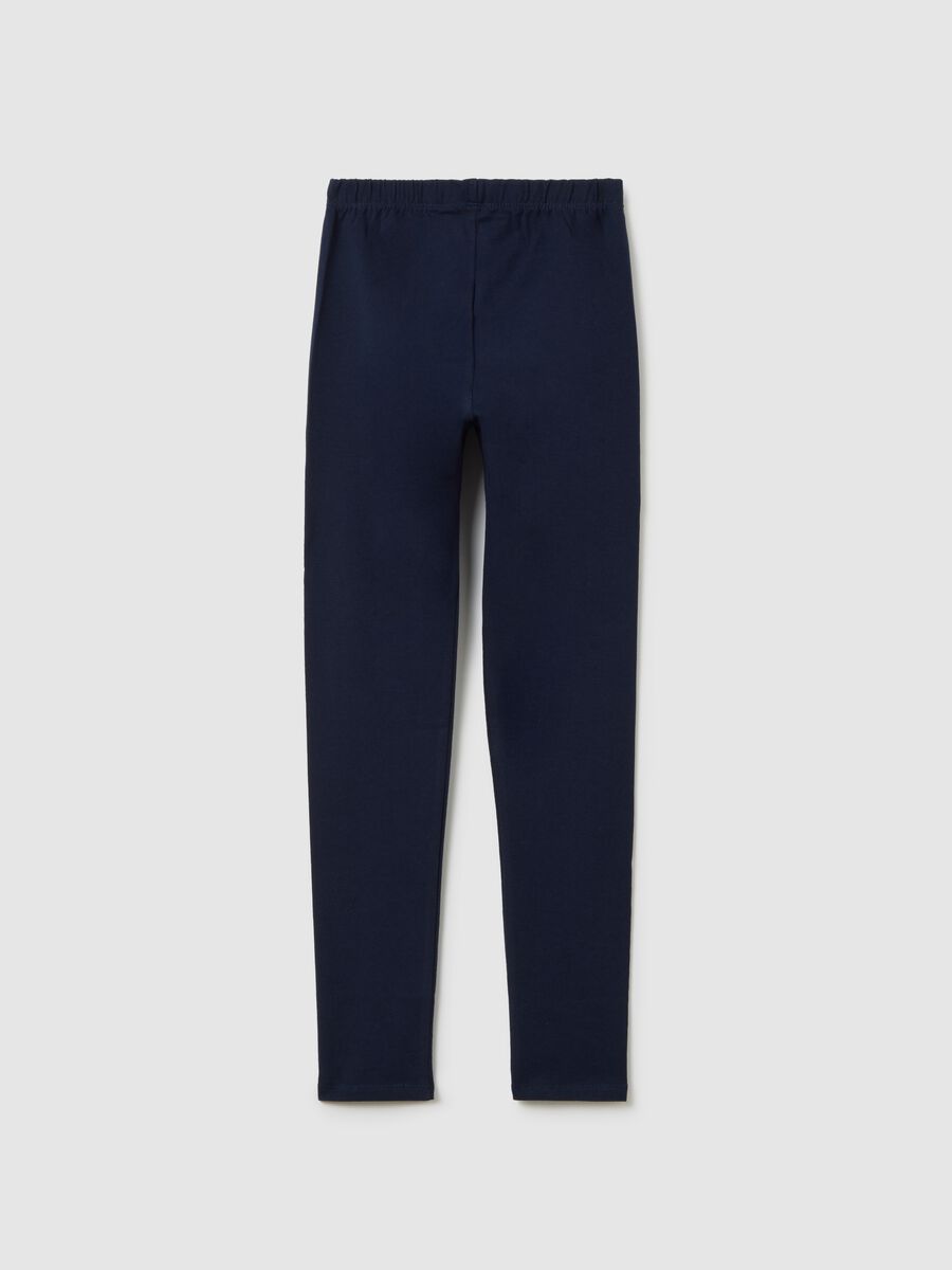 Leggings tinta unita Bambina_1
