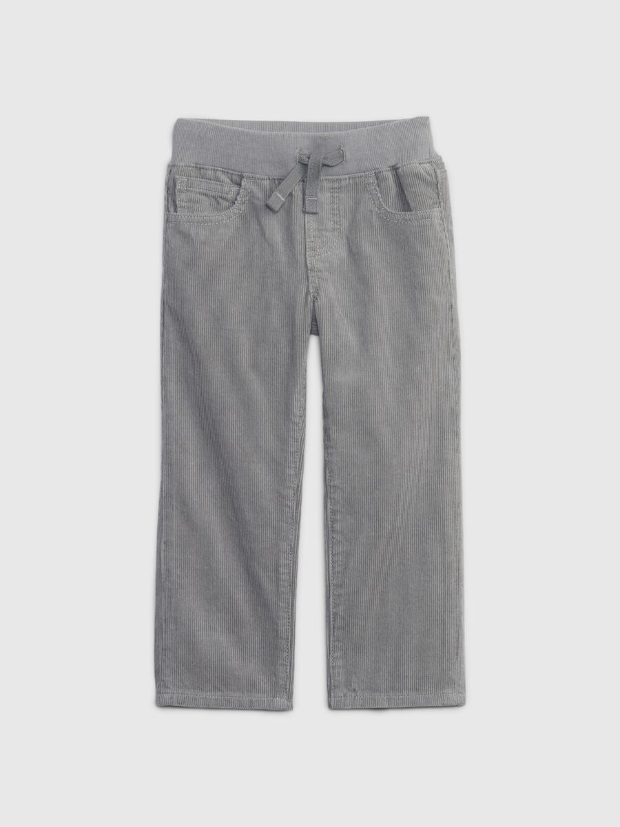 Corduroy trousers with drawstring Toddler Boy_0
