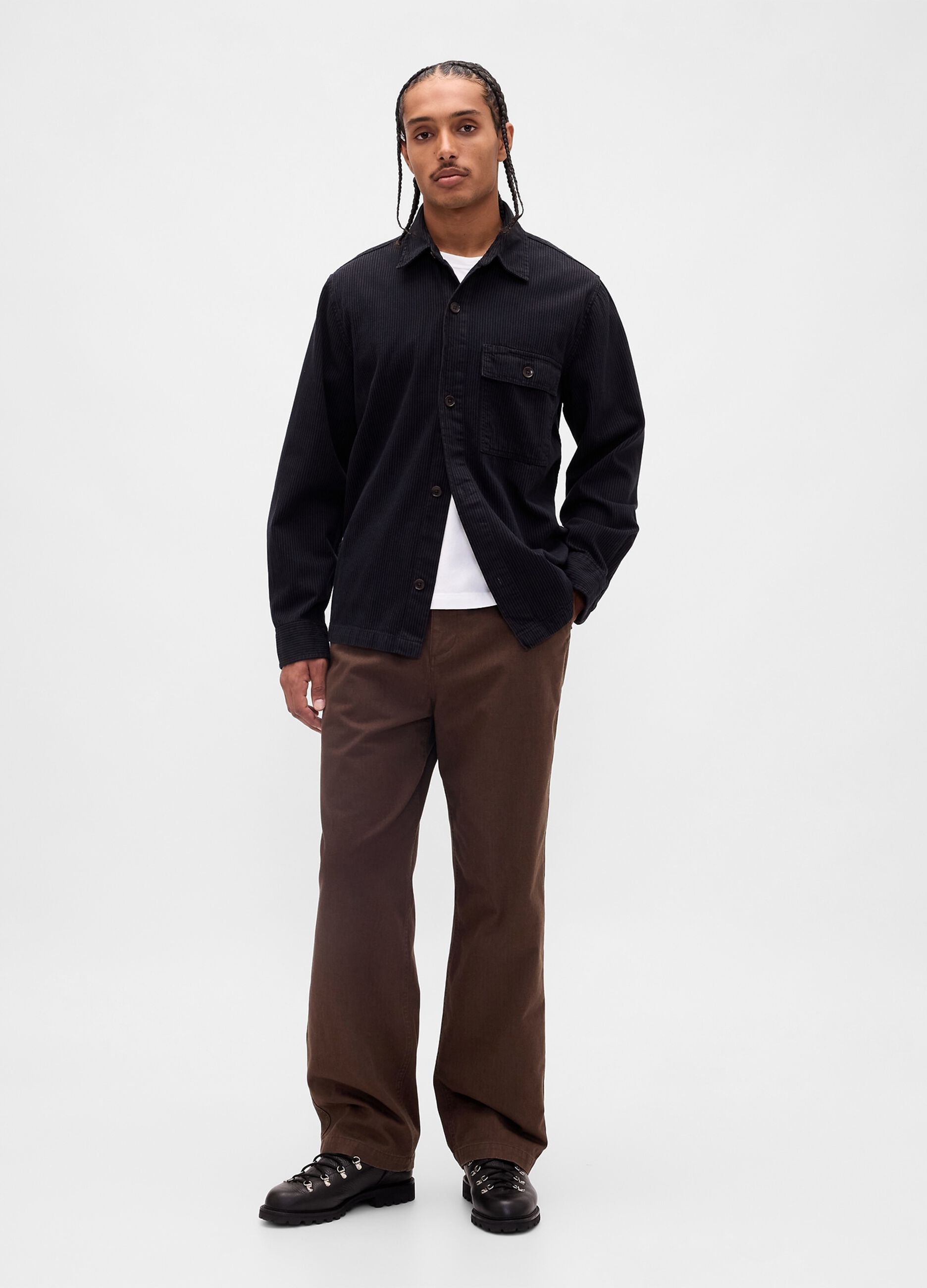 Pantaloni marroni in cotone