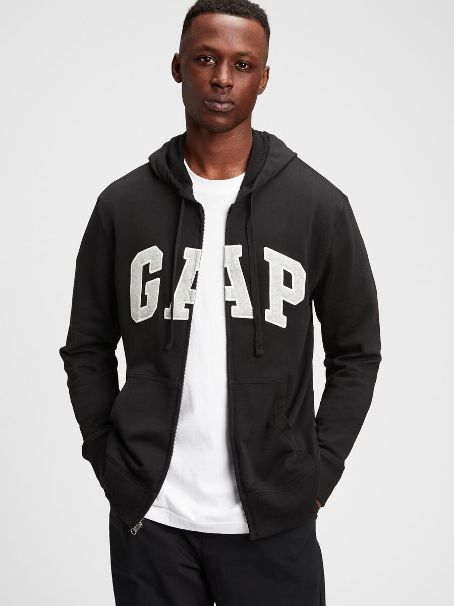 Full-zip in French Terry con cappuccio Uomo_0