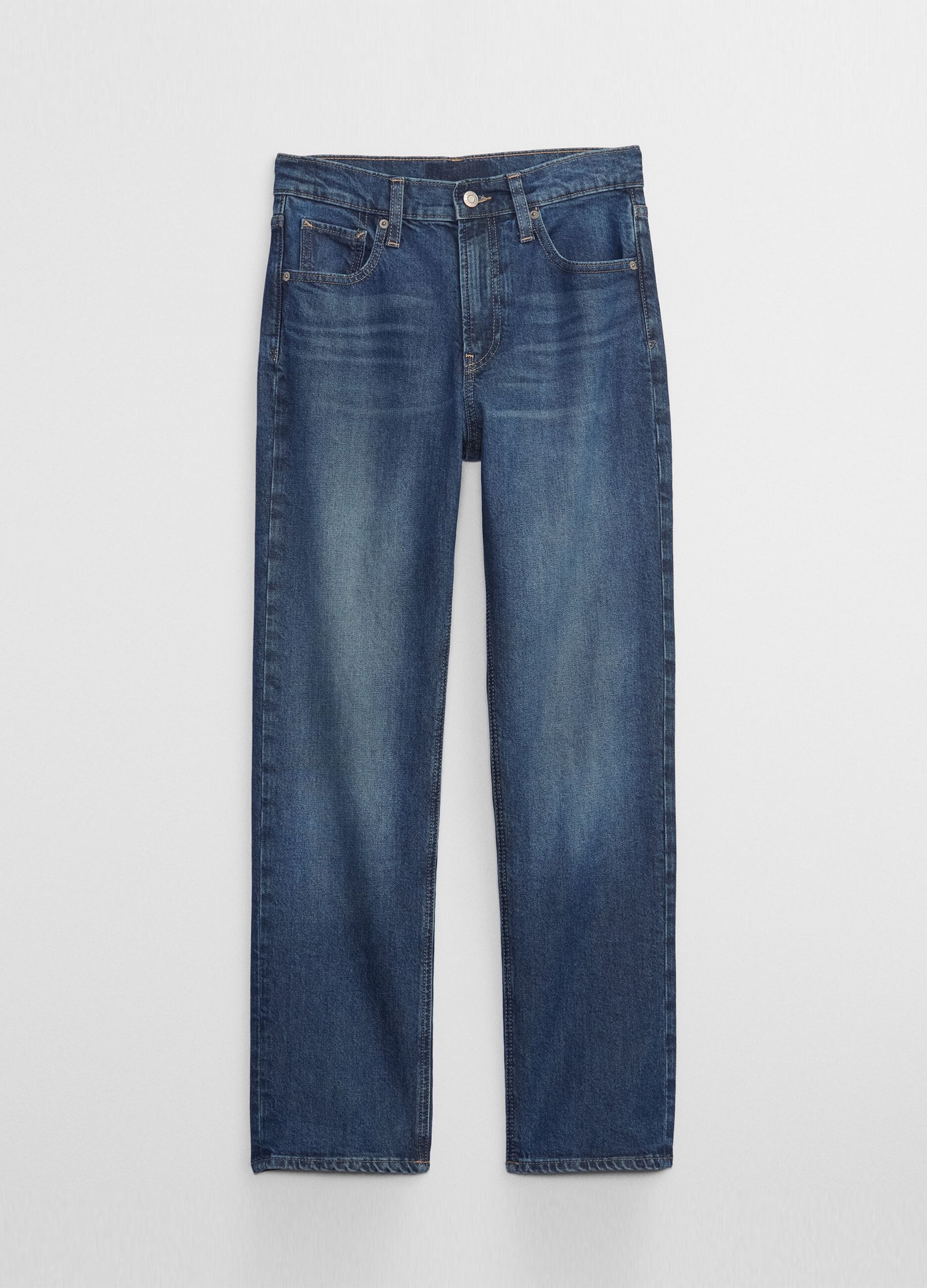 Jeans straight fit effetto maltinto_4