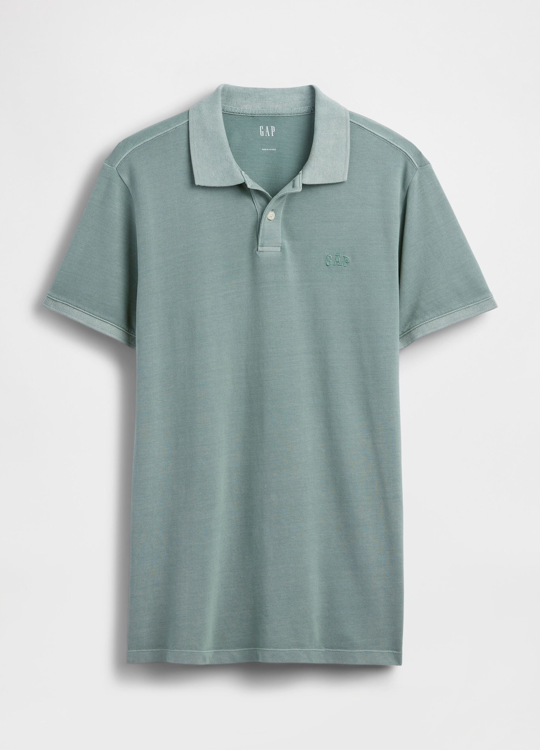 Polo a maniche corte in cotone con logo GAP