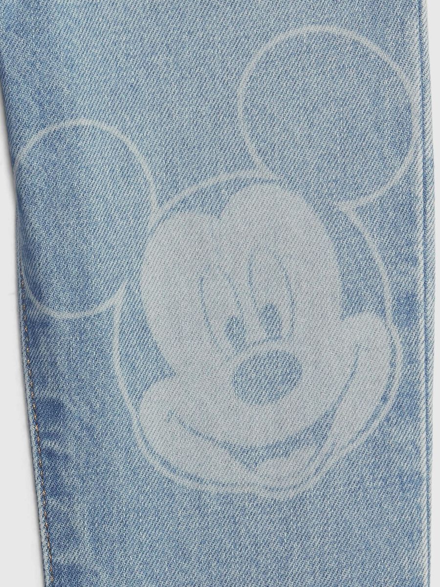 Jeans pull-on con stampa Disney Topolino Bimbo_2