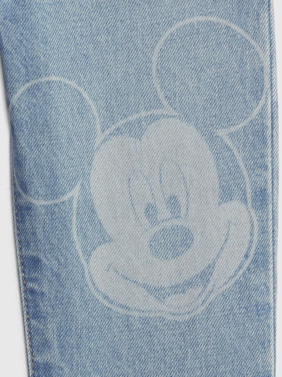 Jeans pull-on con stampa Disney Topolino Bimbo_2