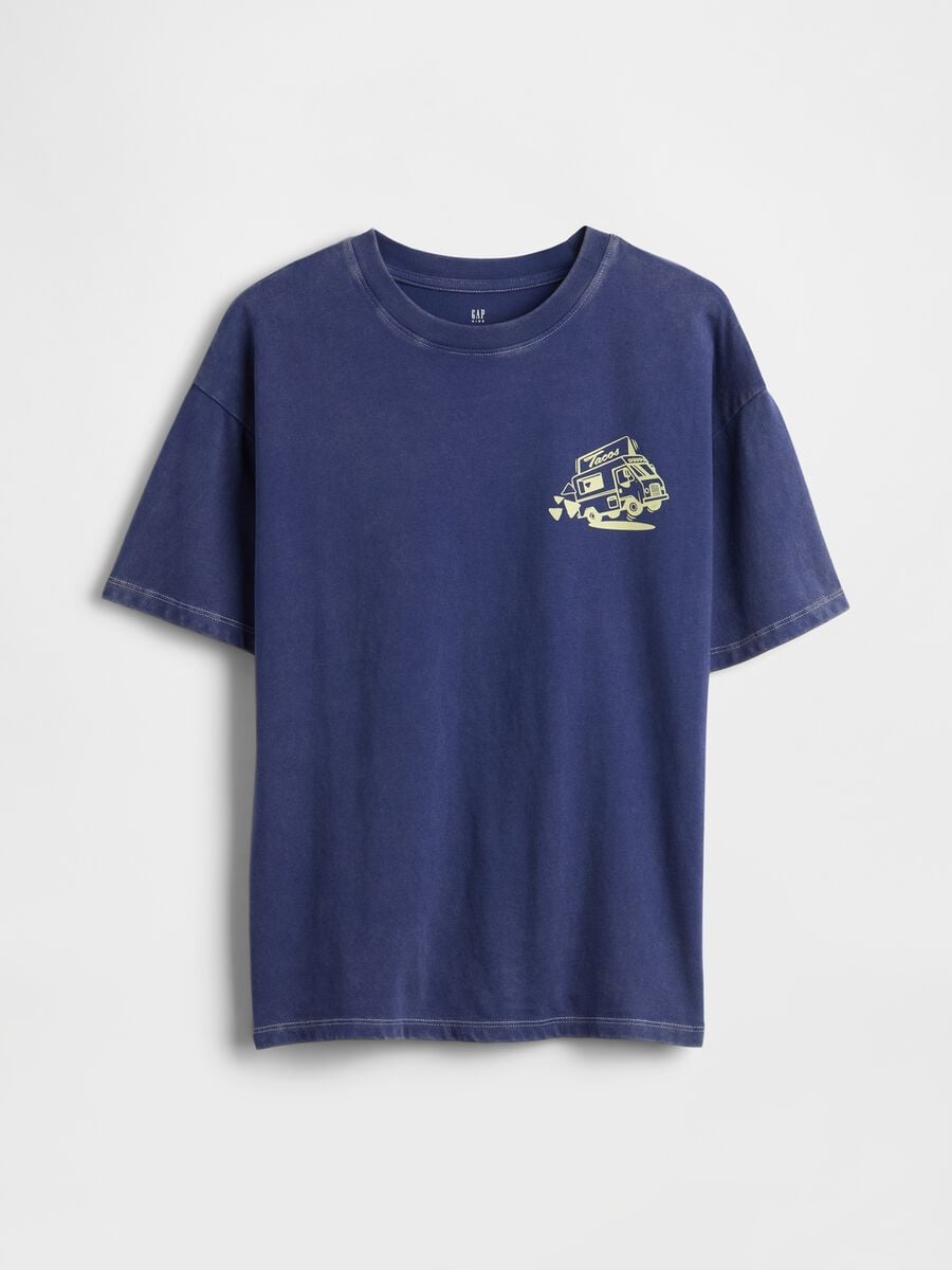 T-shirt a maniche corte in puro cotone Bambino_0