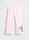 Pantaloni in misto cotone rosa da neonata regular fit con Minnie_0