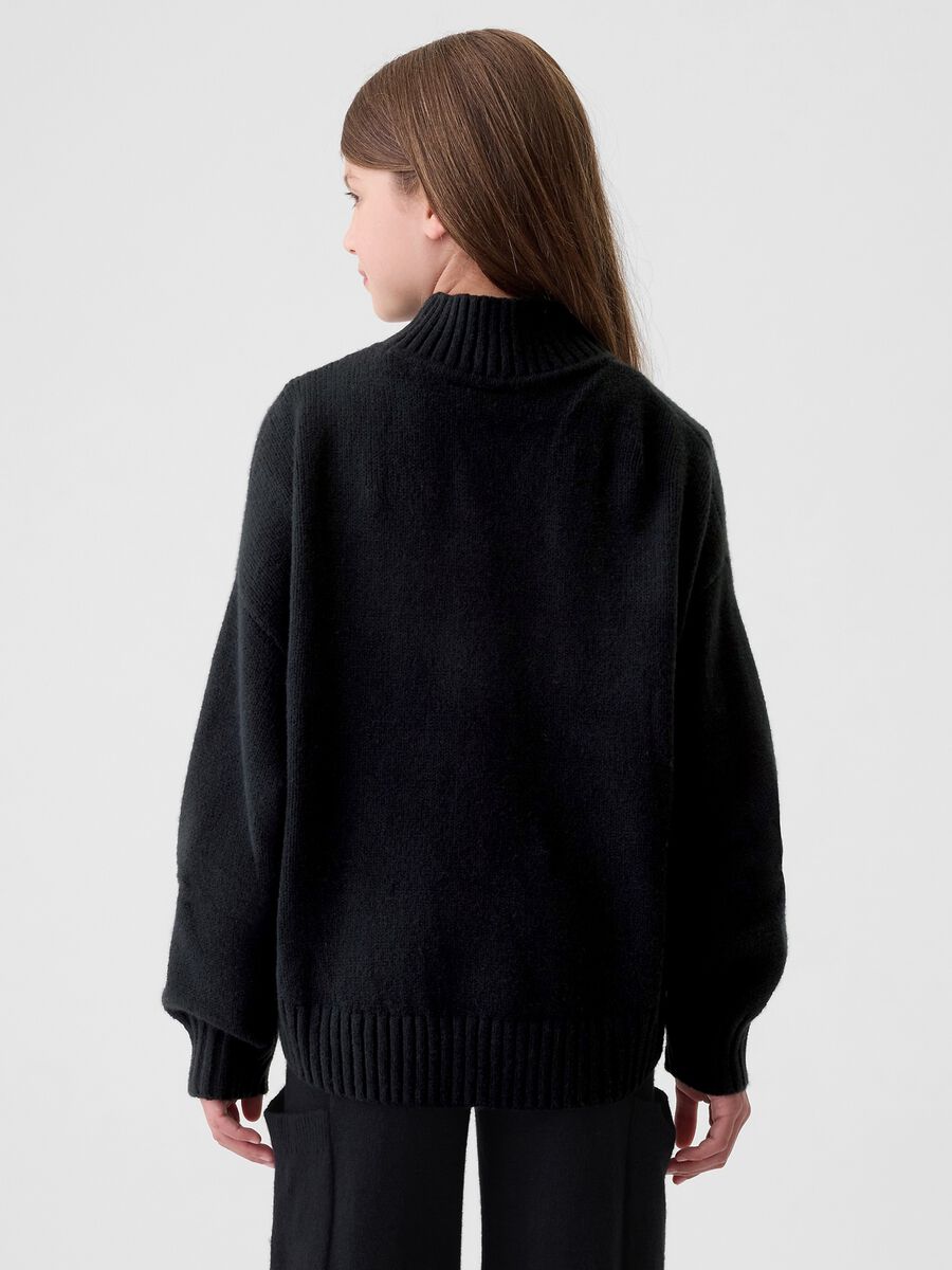 Pullover oversize mock neck Bambina_1